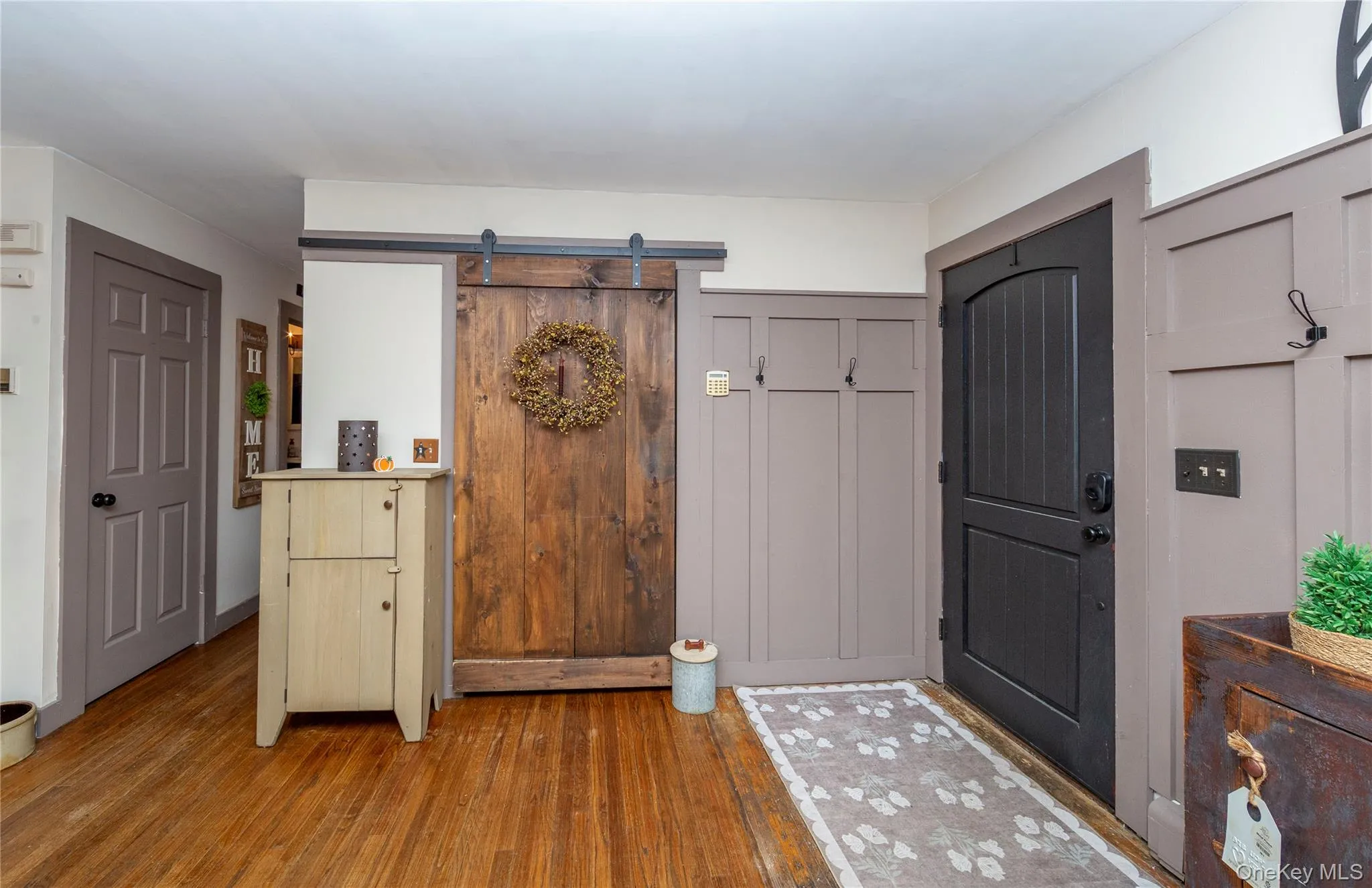 Sliding barn door. Sliding barn door.