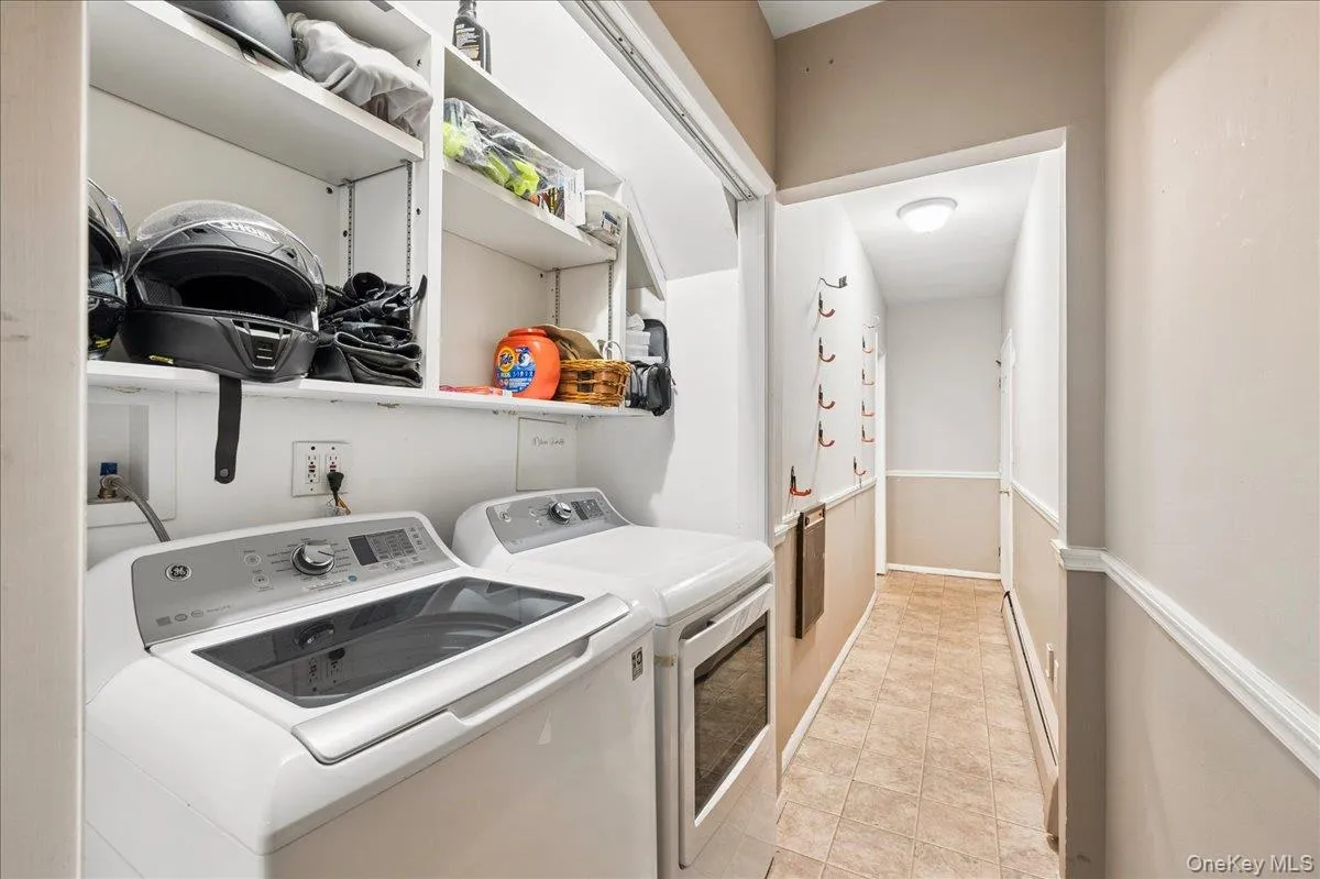 Laundry area on the ground level. Laundry area on the ground level.