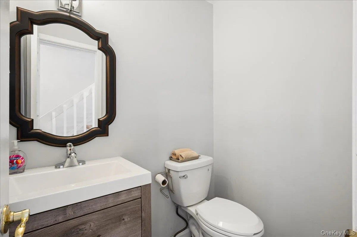 Main floor powder room. Main floor powder room.