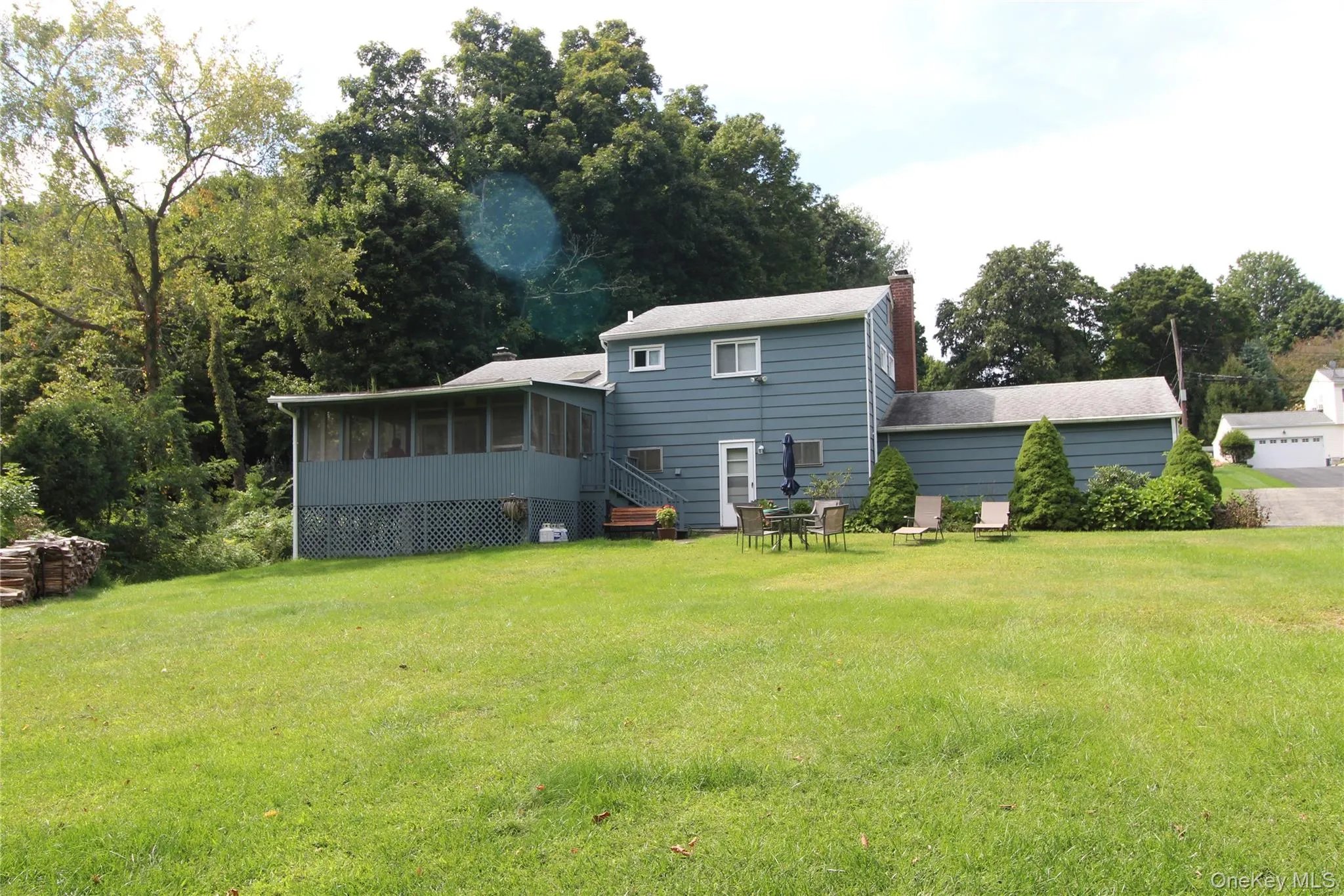 Large flat yard. Large flat yard.