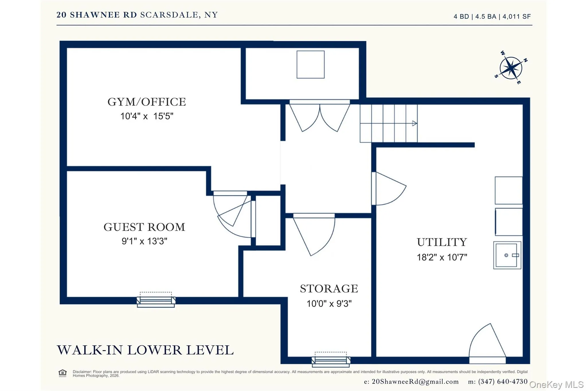 Lower level floor plan Lower level floor plan