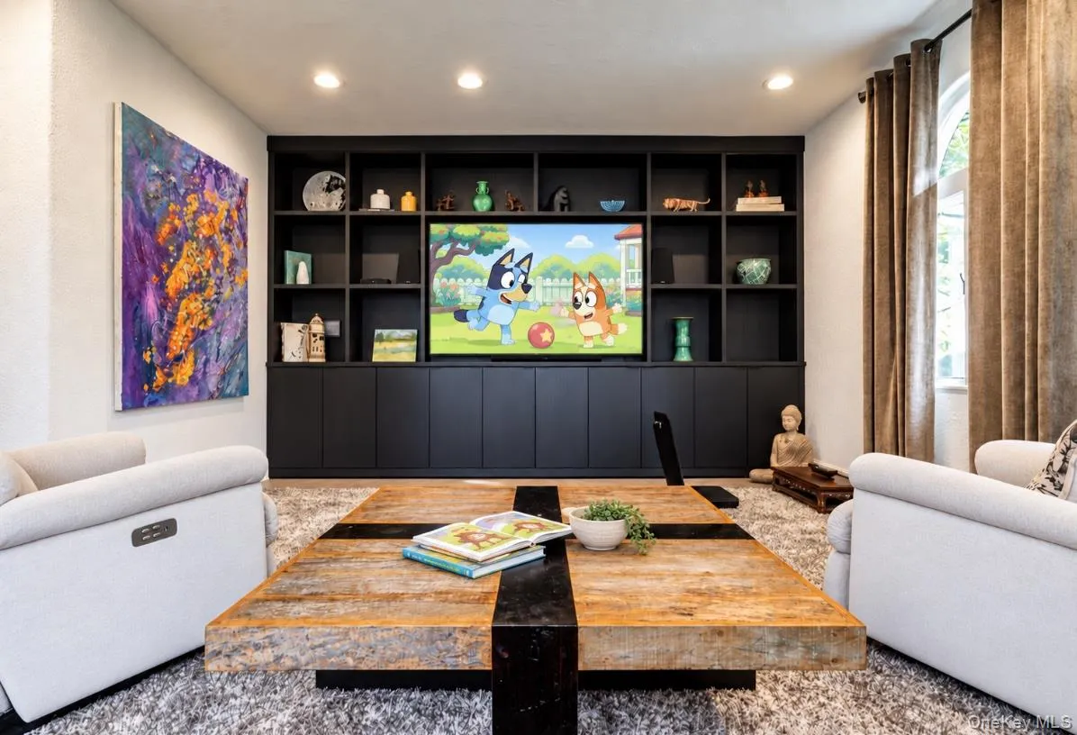Family Room with built in cabinetry Family Room with built in cabinetry