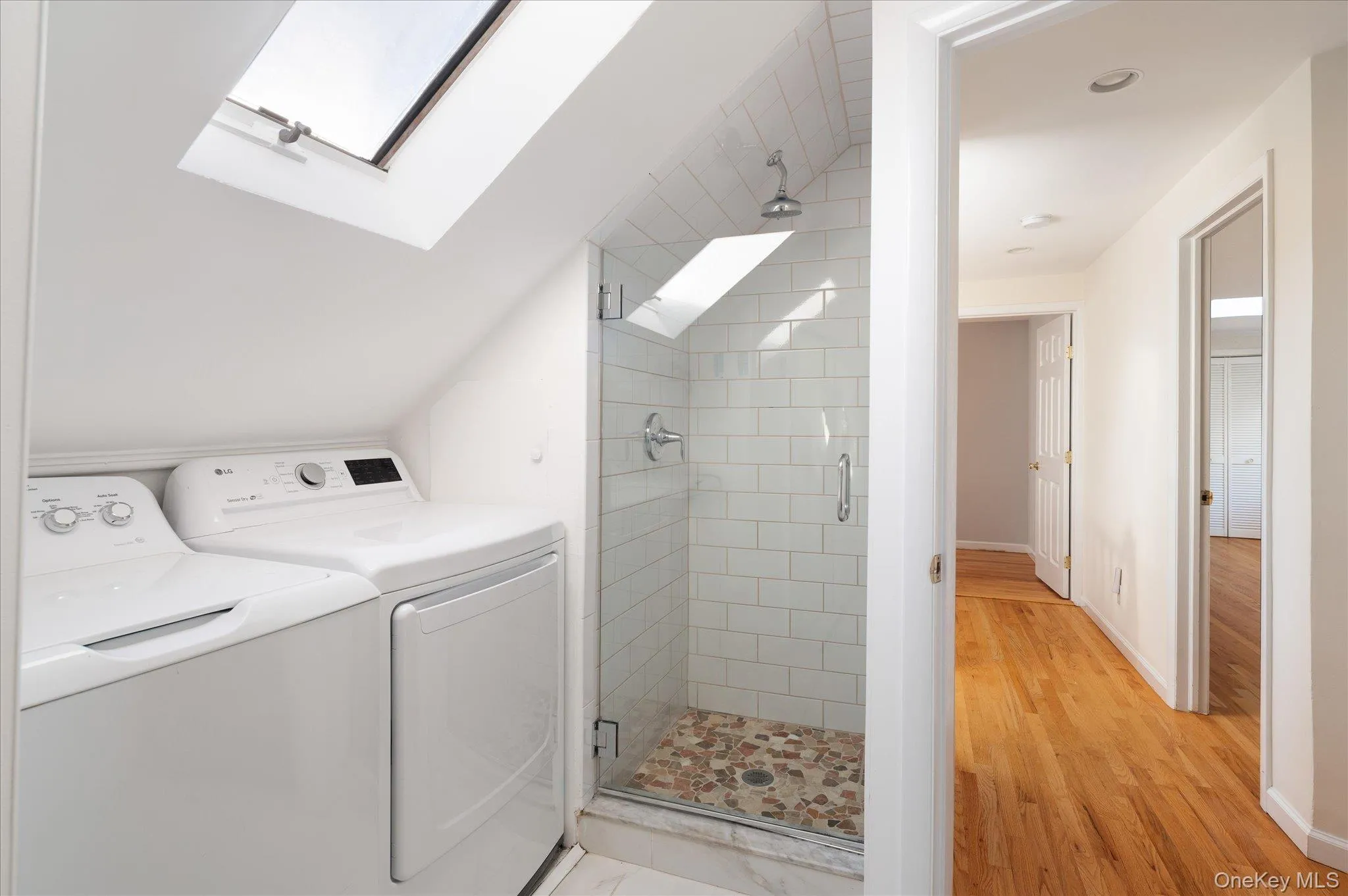Full bath with laundry Full bath with laundry