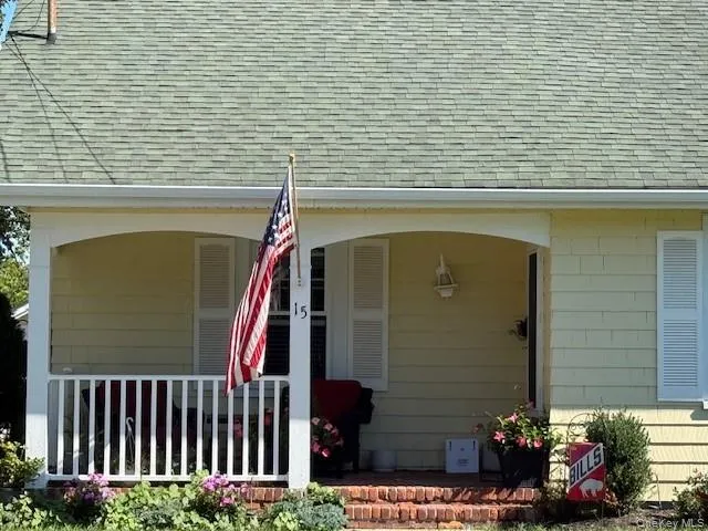 Charming brick front porch Charming brick front porch