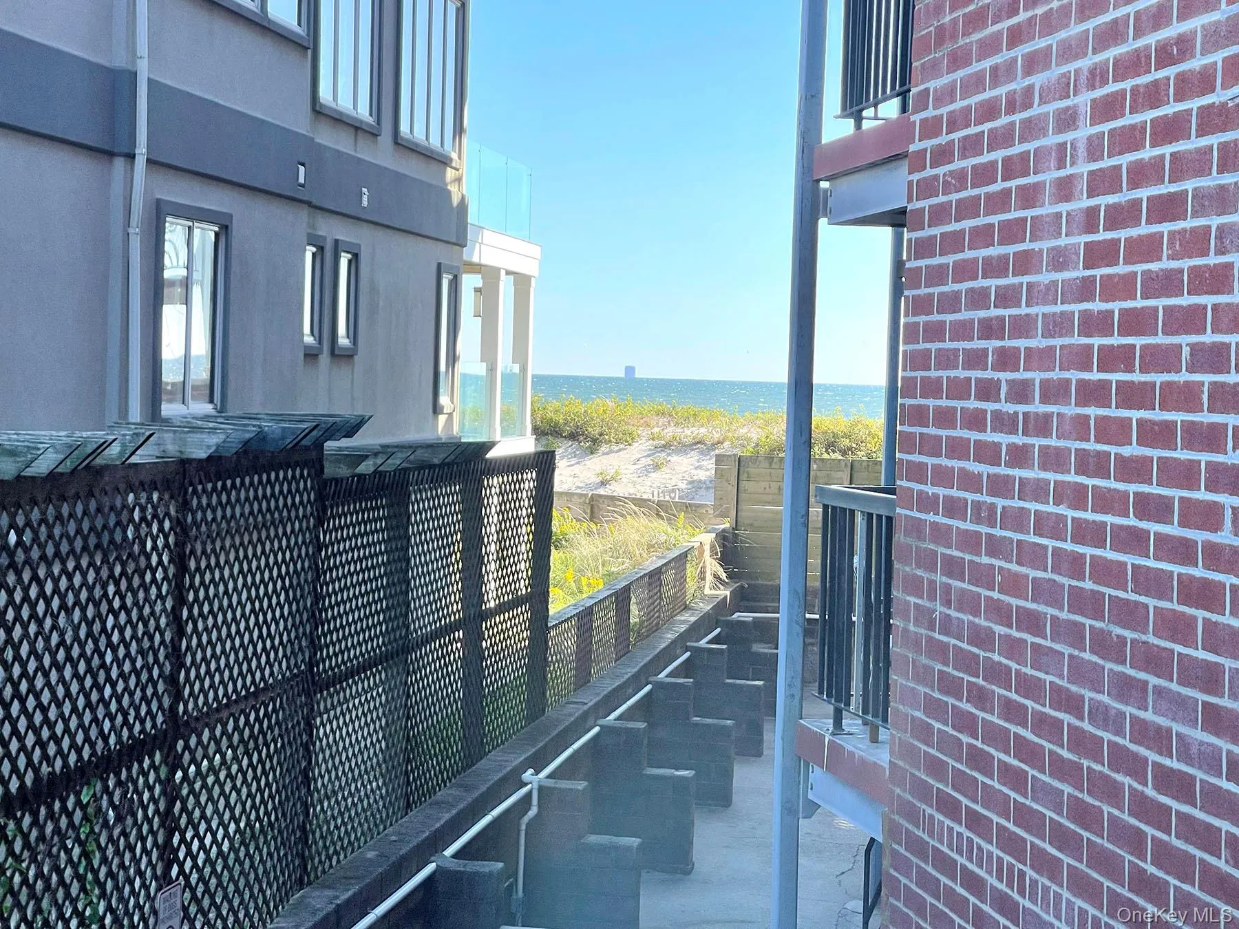 Terrace view south, water view Terrace view south, water view