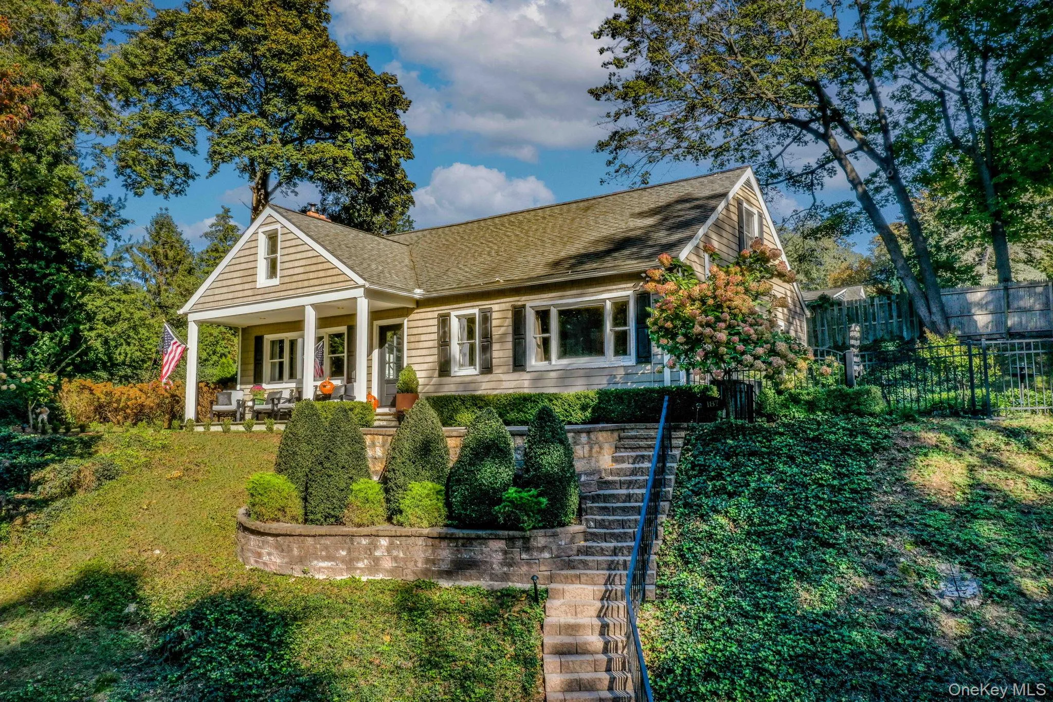Hilltop living - house is high up above street level with tons of privacy. Hilltop living - house is high up above street level with tons of privacy.