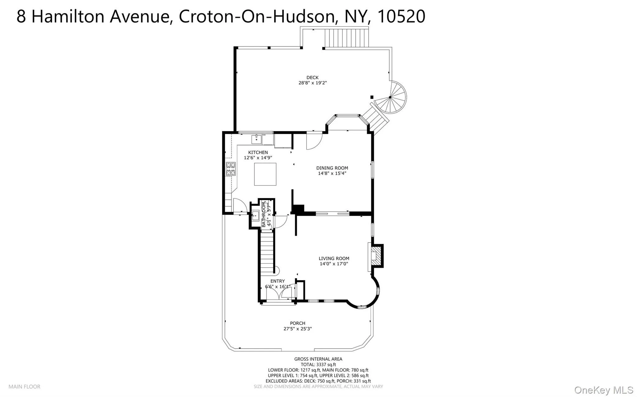 Main level floor plan. Main level floor plan.