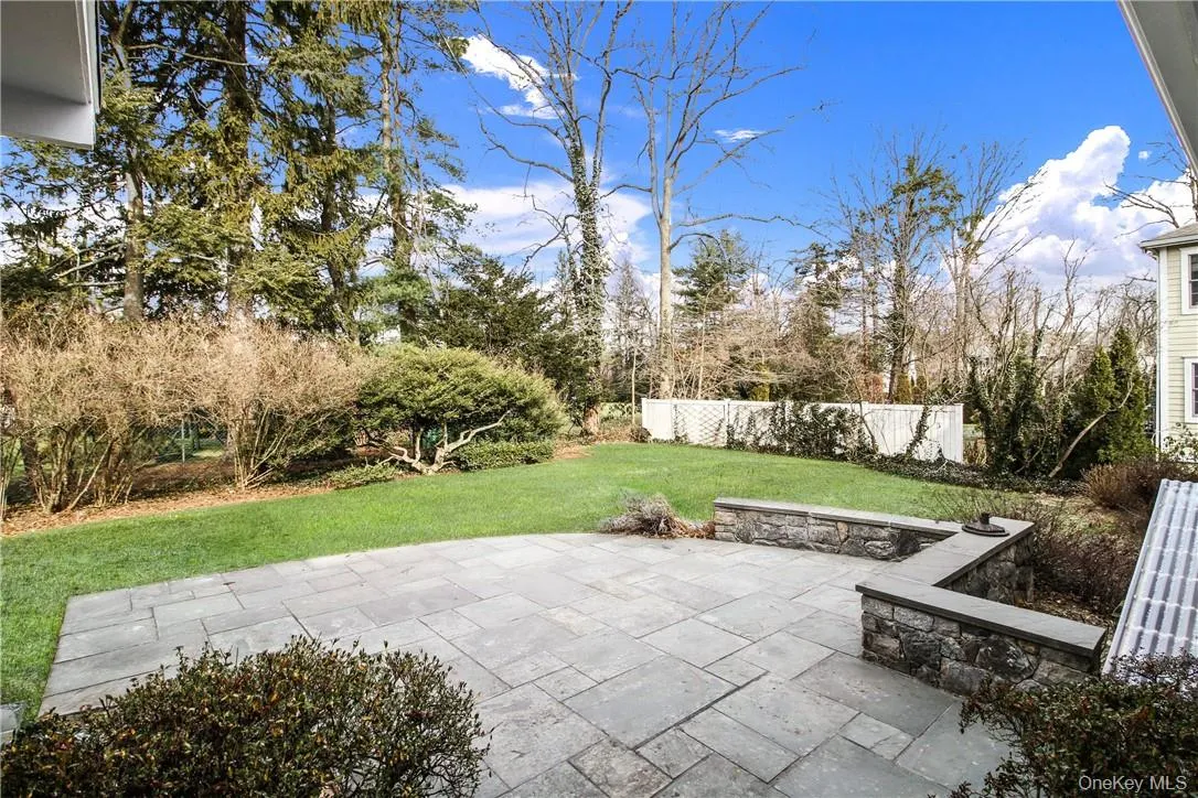 Beautiful patio for and lovely level yard. Photos taken when house was empty prior to occupancy. Beautiful patio for and lovely level yard. Photos taken when house was empty prior to occupancy.