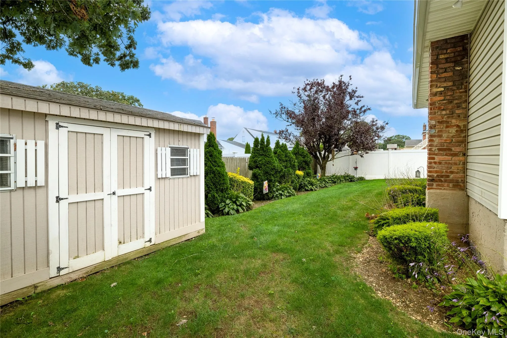 Back yard w /shed Back yard w /shed