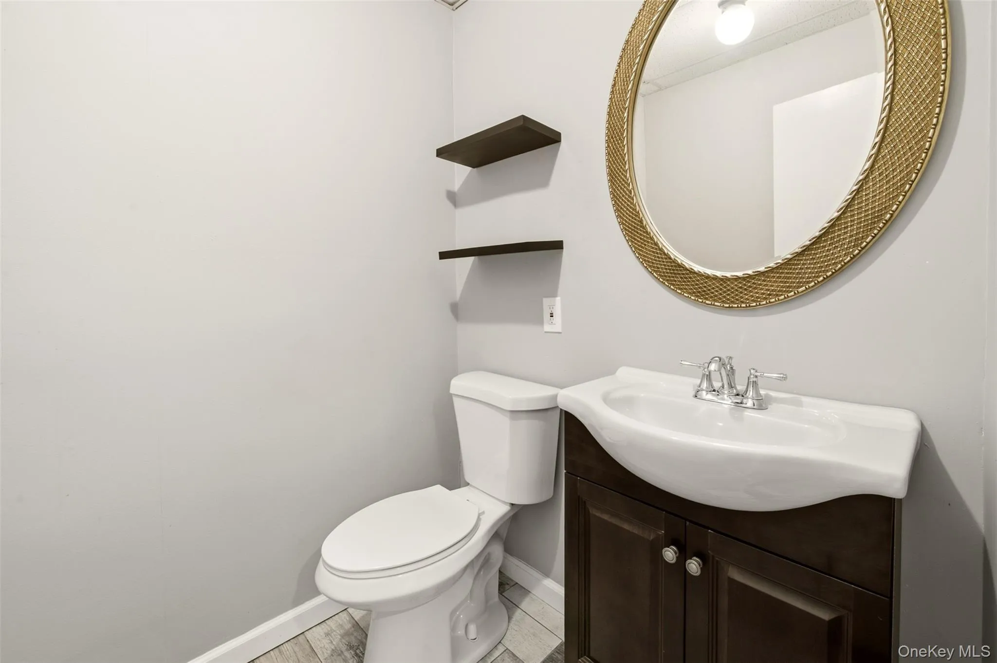Half bathroom on first floor Half bathroom on first floor