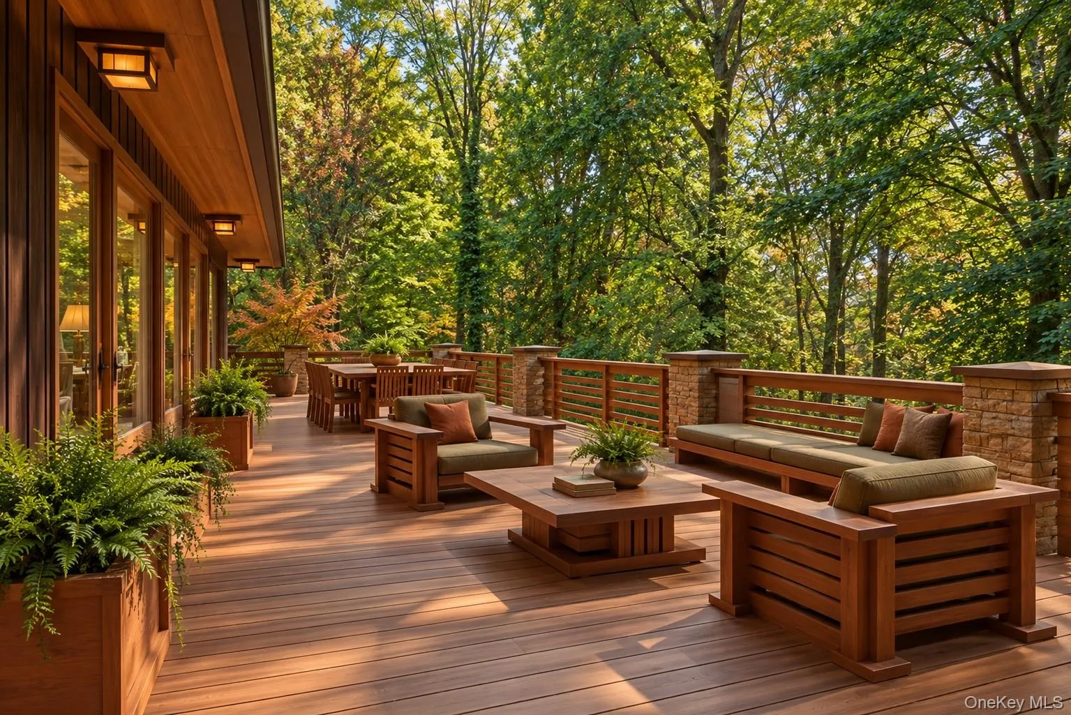 Expansive Deck Overlooking the Spectacular PropertyDigitally Enhanced Expansive Deck Overlooking the Spectacular PropertyDigitally Enhanced