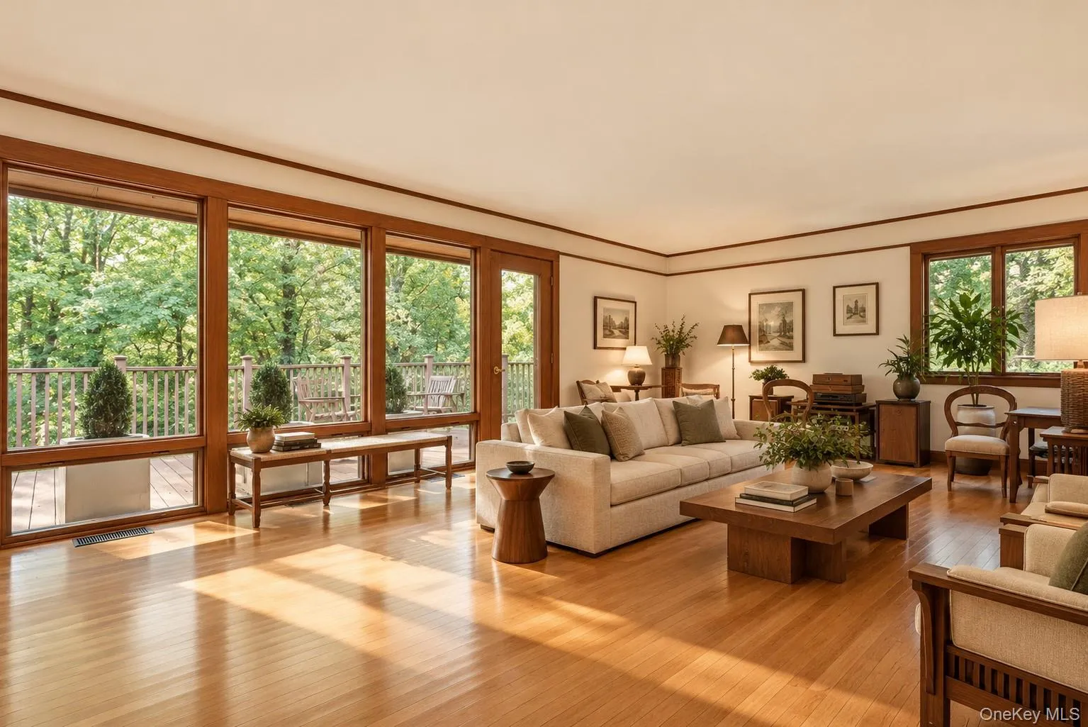 Wall Of Windows In This Digitally Enhanced Living Room Wall Of Windows In This Digitally Enhanced Living Room