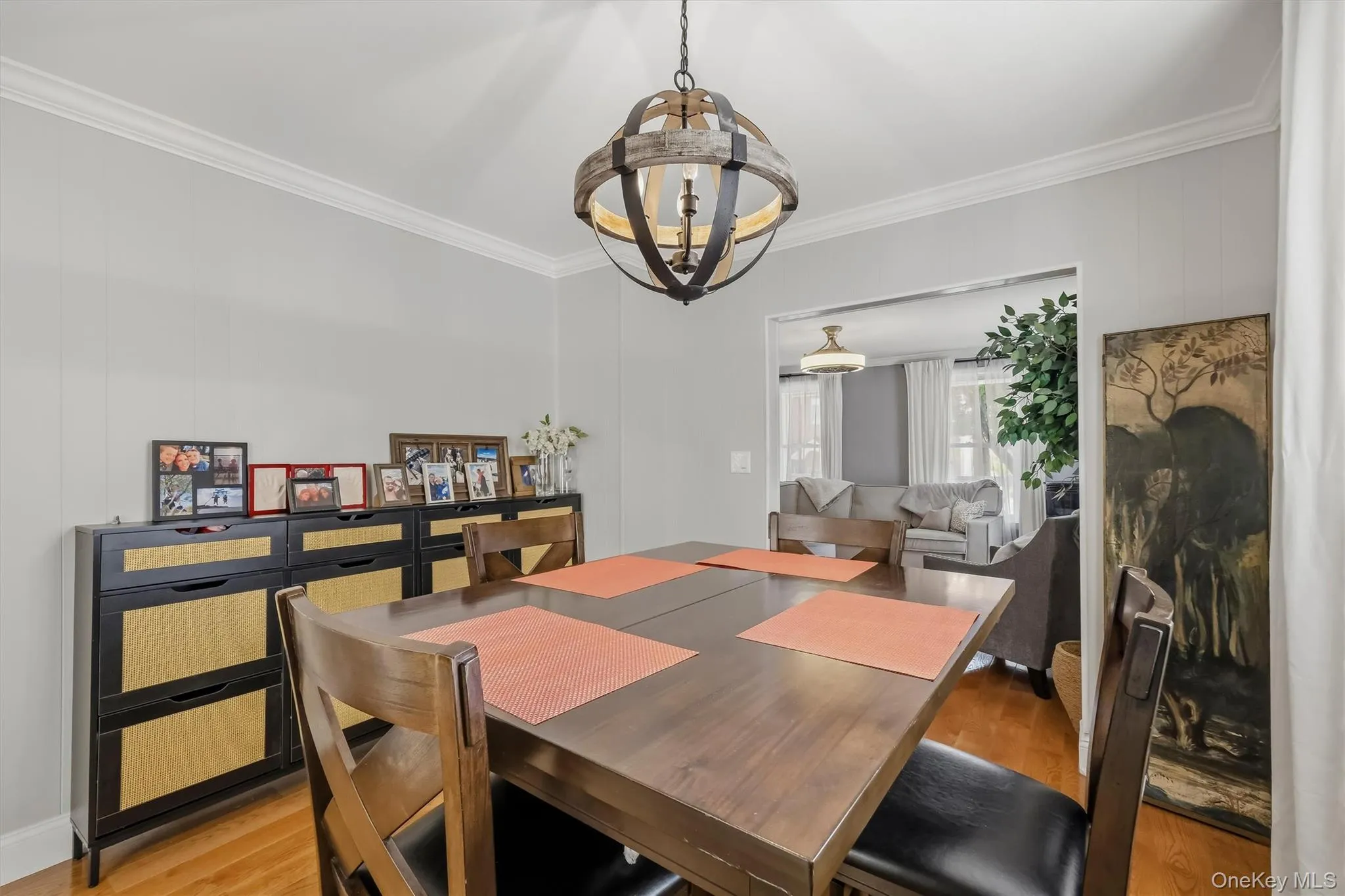 Dedicated dining space positioned conveniently near the living area Dedicated dining space positioned conveniently near the living area