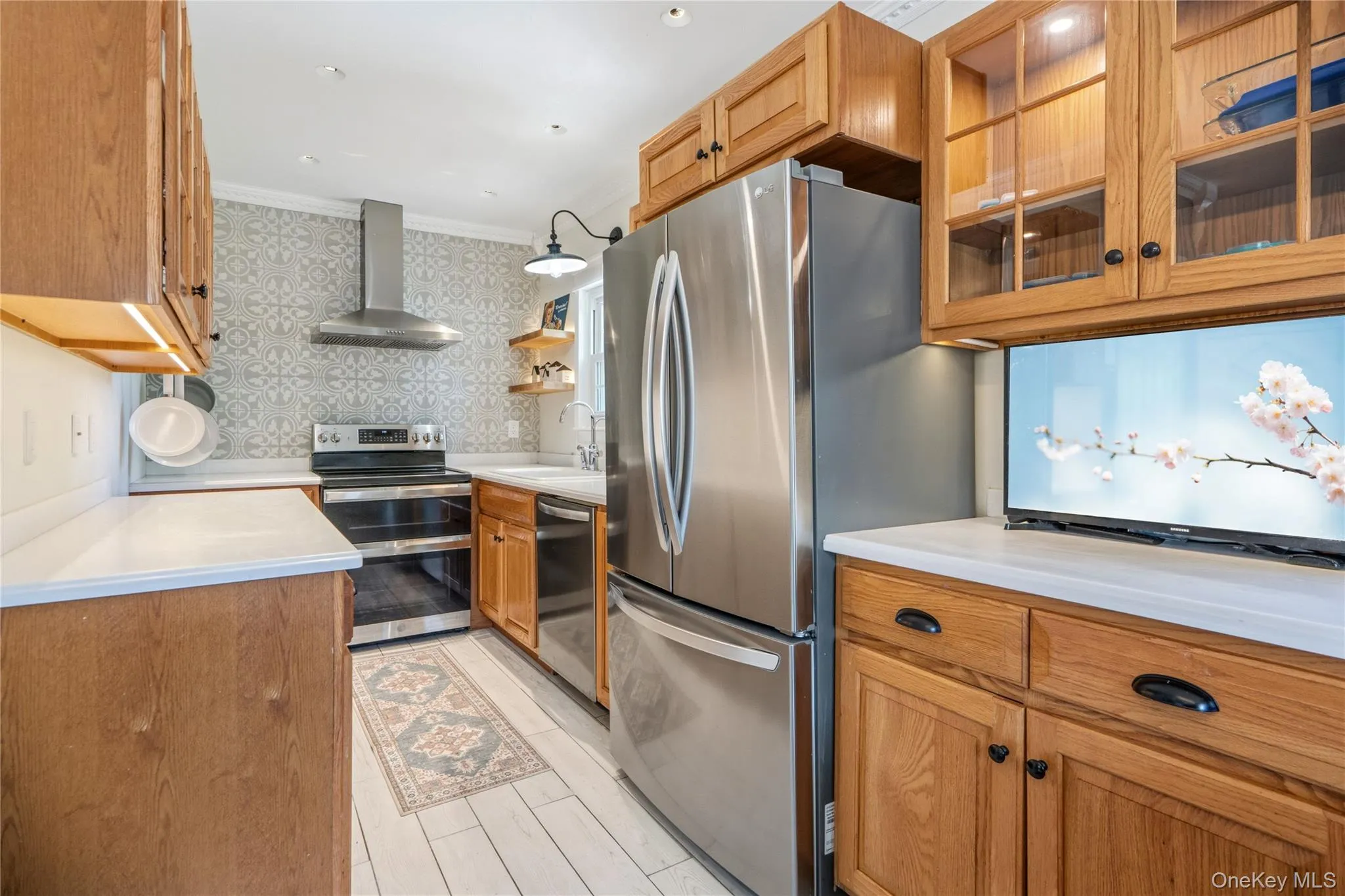 Updated Kitchen with Corian Counters Updated Kitchen with Corian Counters