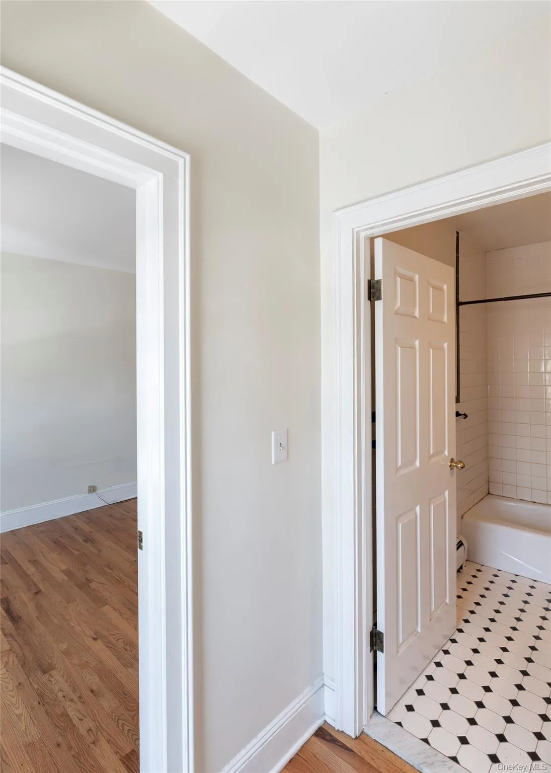 Bathroom with baseboards and bathtub / shower combination Bathroom with baseboards and bathtub / shower combination