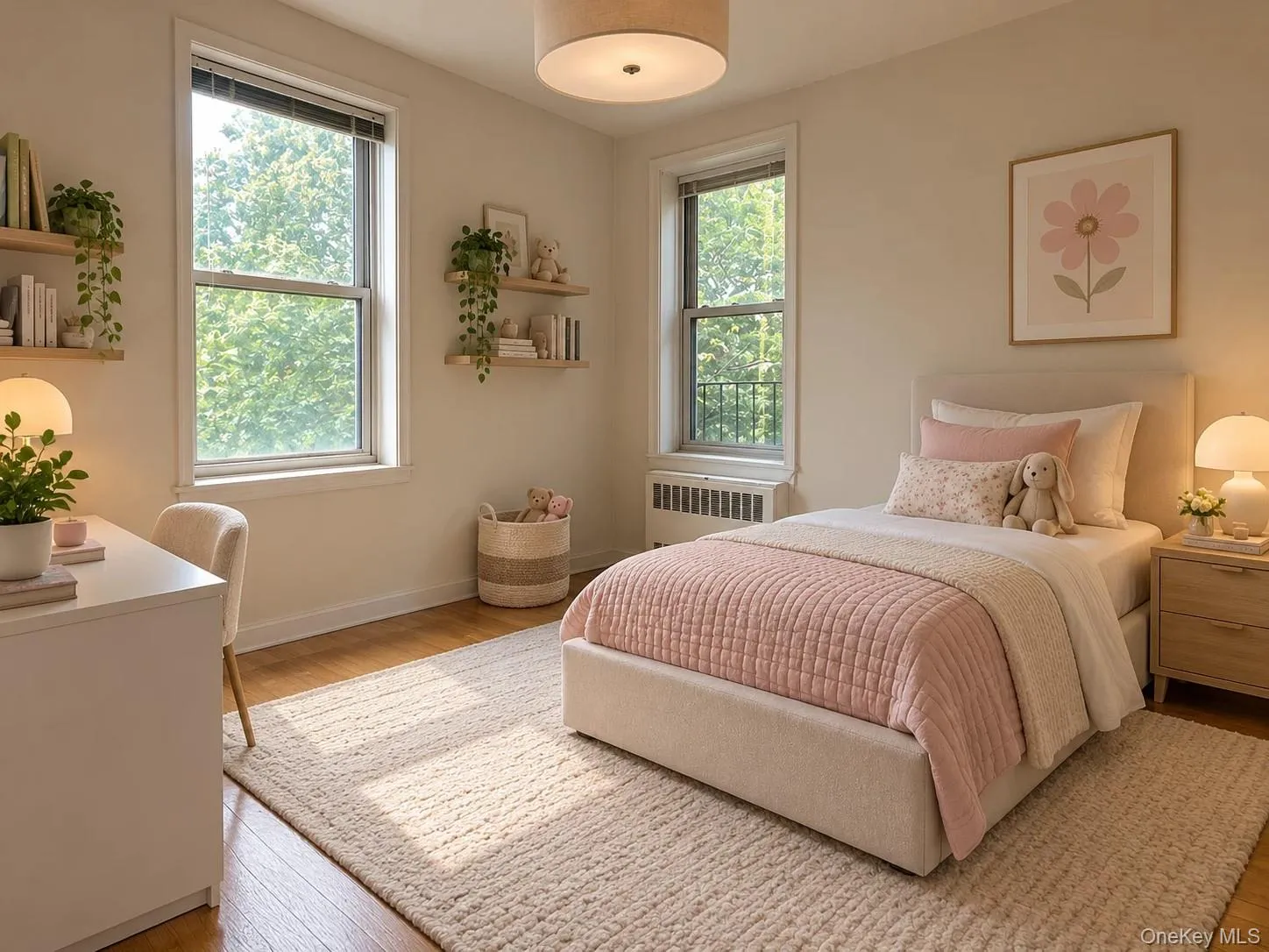 Virtually staged bedroom Virtually staged bedroom