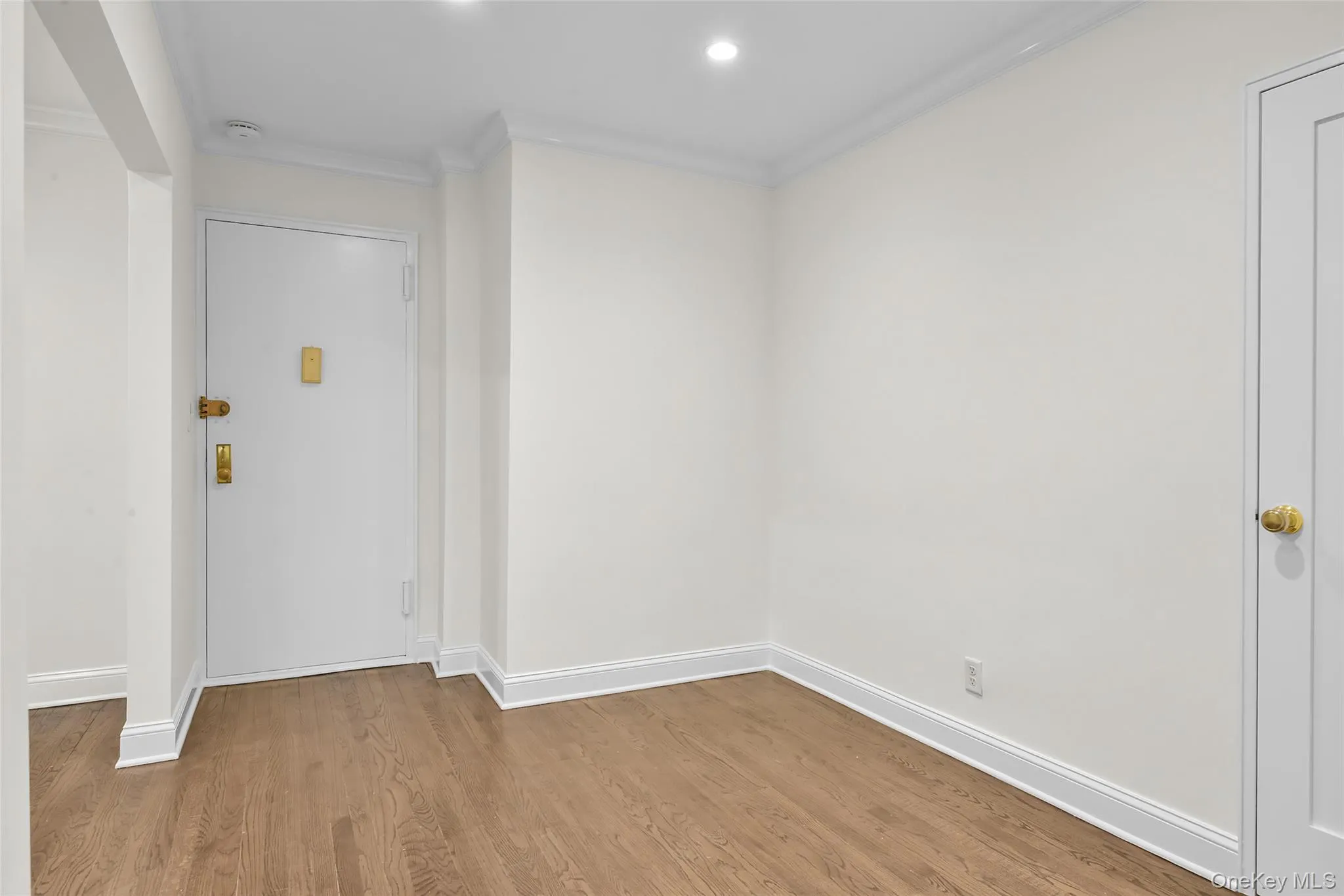 Spacious foyer with a dining area and closet. Spacious foyer with a dining area and closet.