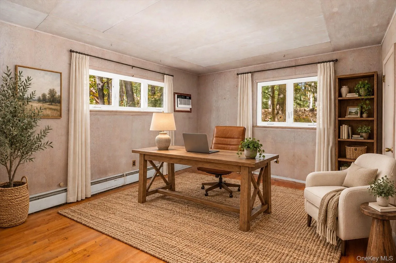 Work with the woods outside your window (virtually staged) Work with the woods outside your window (virtually staged)