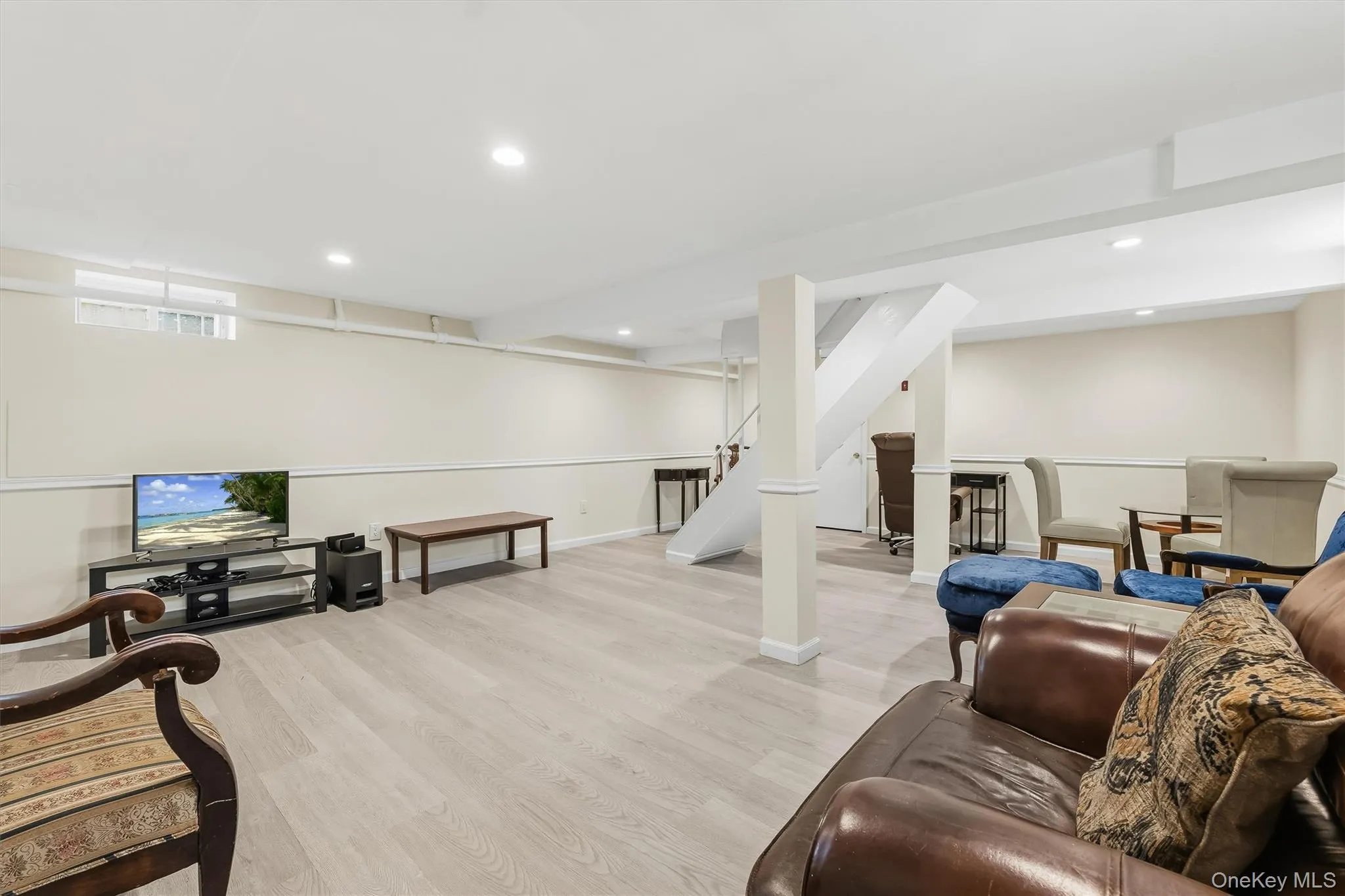 A multifunctional lower level expands the home's usable space. A multifunctional lower level expands the home's usable space.