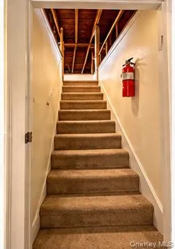 Walk up attic storage space Walk up attic storage space