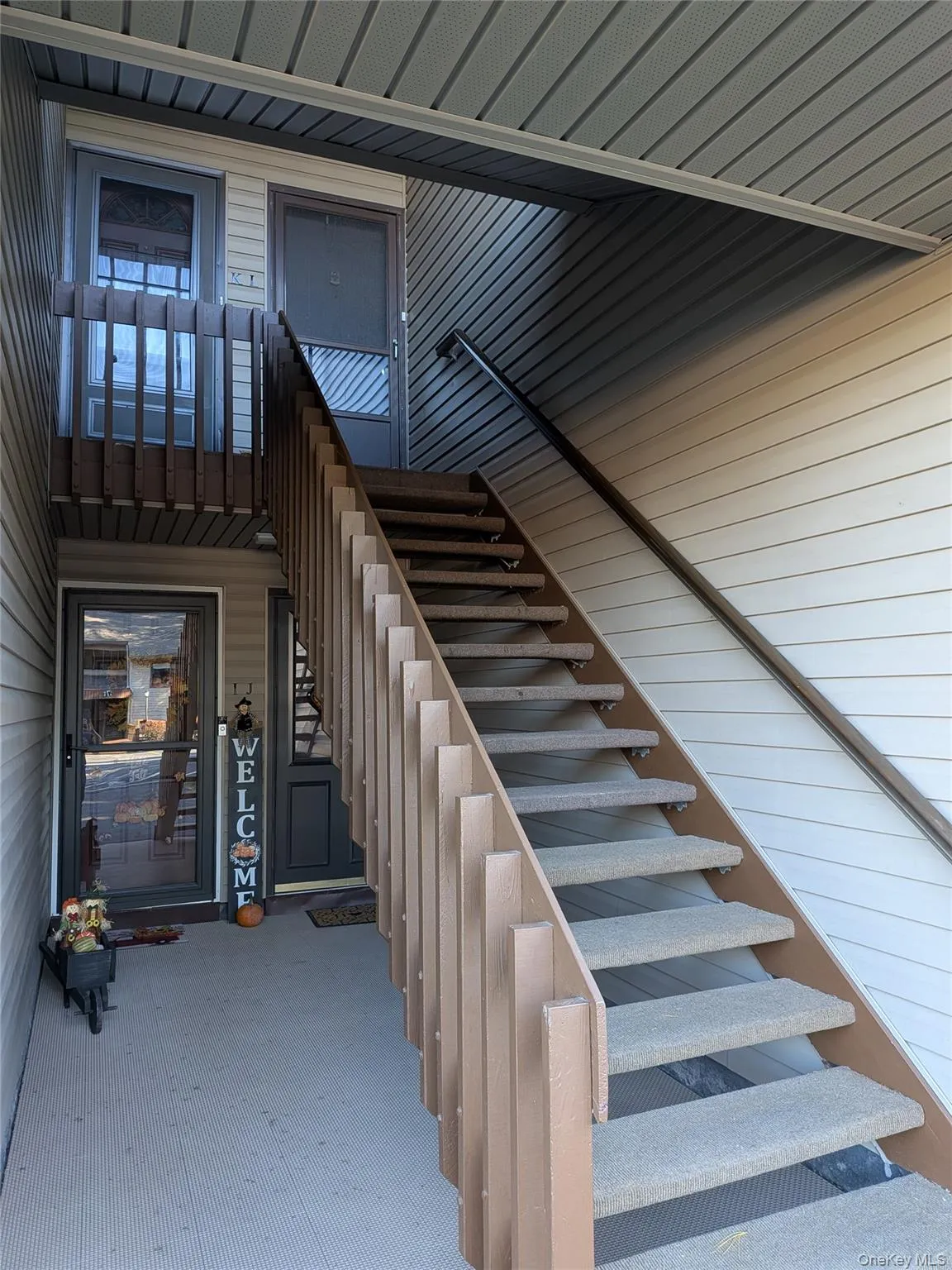 Entry stairs...no one living above you Entry stairs...no one living above you