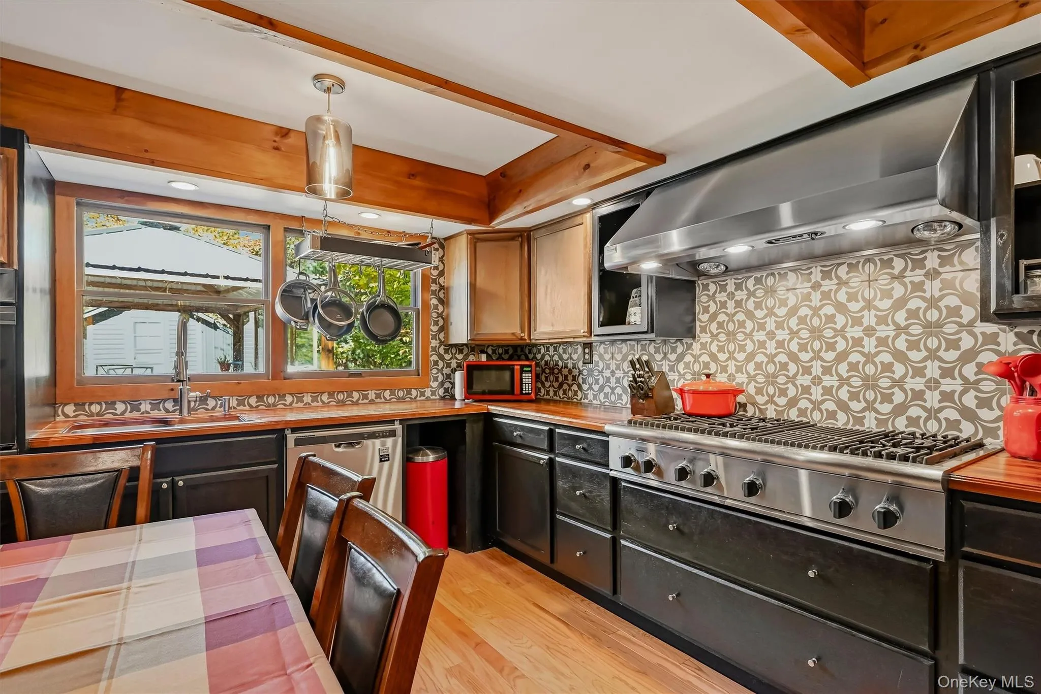 Gourmet Kitchen The countertops are Oiled Teak Butcher Bock Gourmet Kitchen The countertops are Oiled Teak Butcher Bock