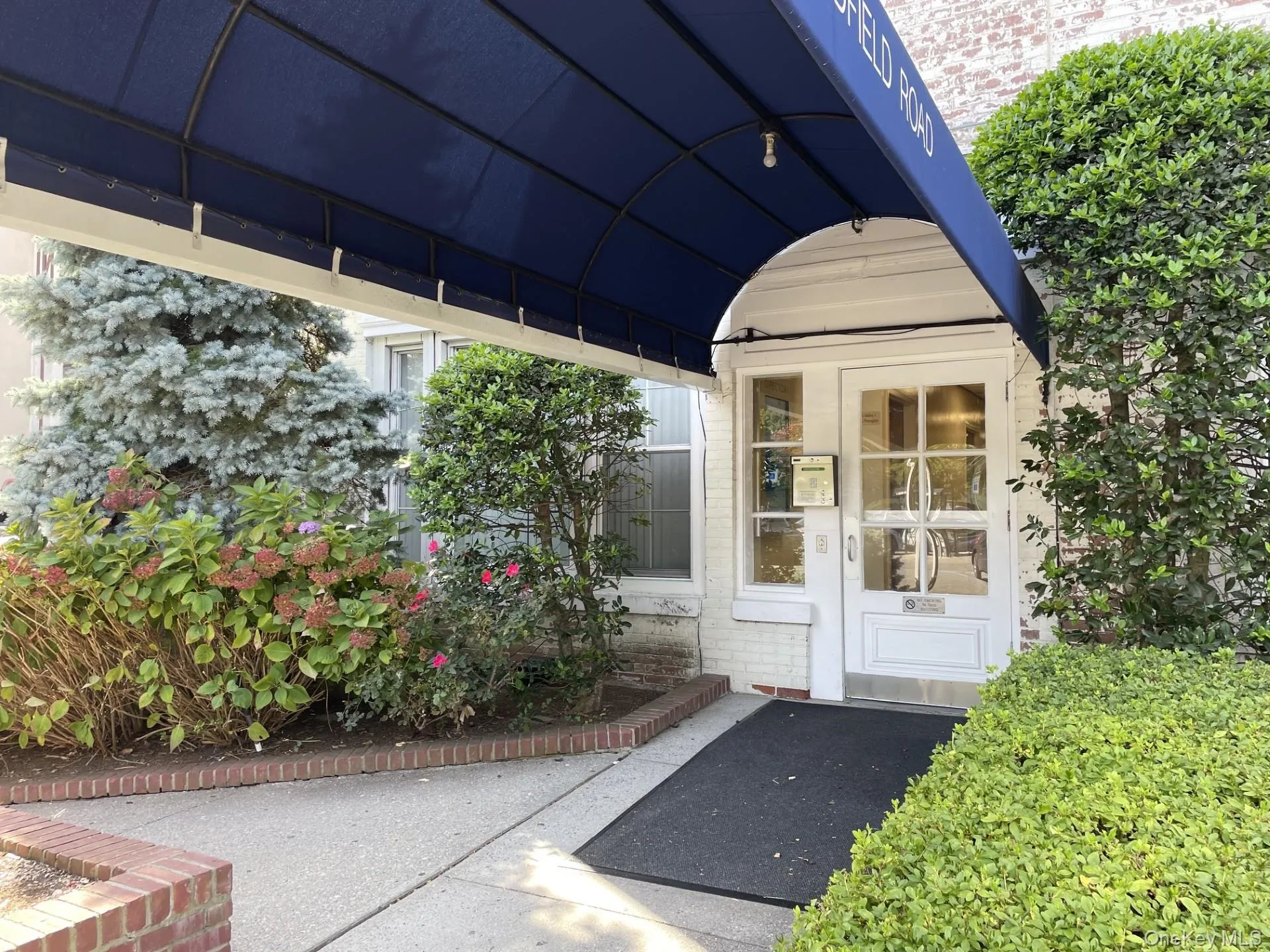 Rear entrance with landscaping outside office GF-8 Rear entrance with landscaping outside office GF-8
