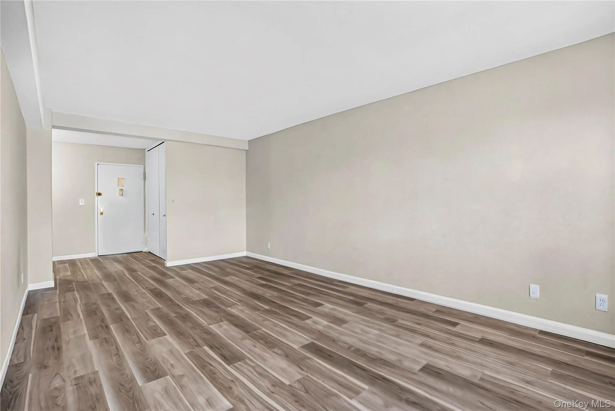 LARGE LIVING ROOM TO ENTRANCE AND KITCHEN.THE SPACE COULD ACCOMODATE A SMALL DINING AREA. SO MANY POSSIBLITIES. LARGE LIVING ROOM TO ENTRANCE AND KITCHEN.THE SPACE COULD ACCOMODATE A SMALL DINING AREA. SO MANY POSSIBLITIES.