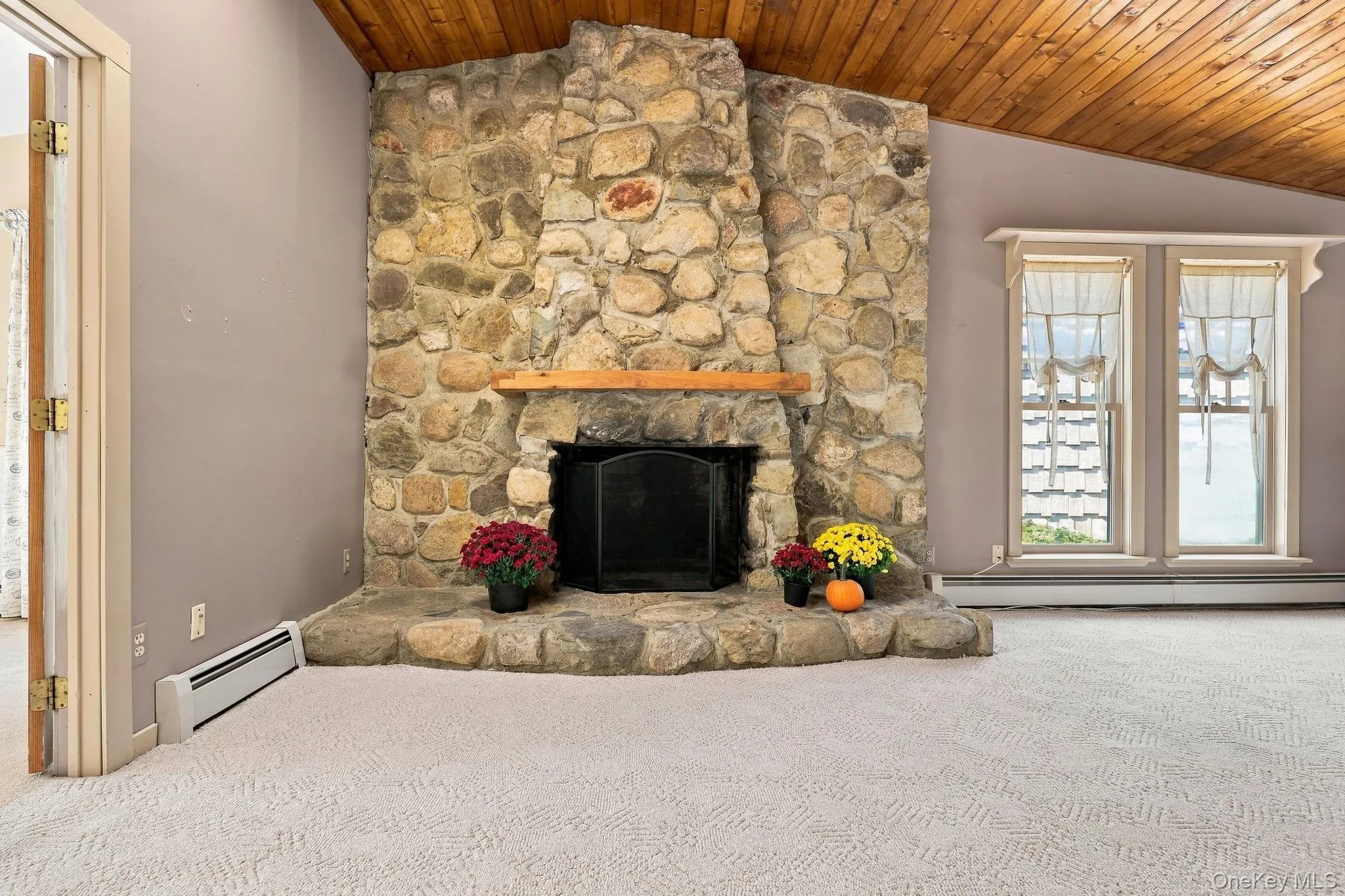 Unique fireplace and stone hearth Unique fireplace and stone hearth