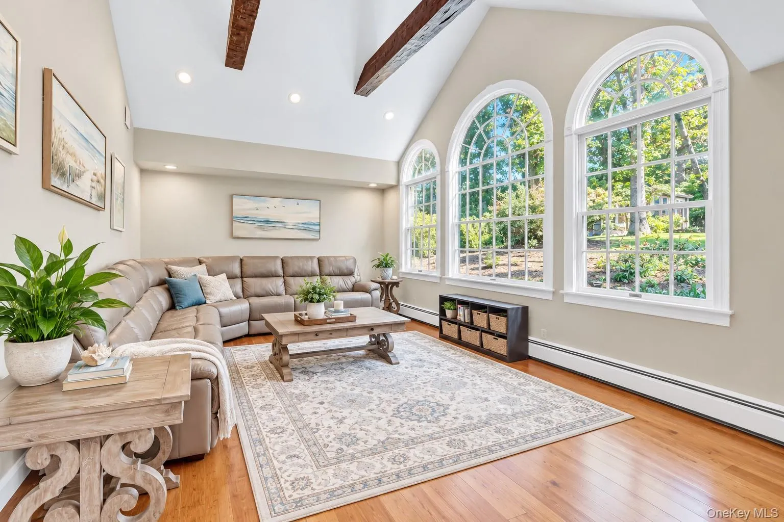 Magnificent Den With Vaulted Ceiling, Gleaming Hardwood Floors & Windows Overlooking Yard Magnificent Den With Vaulted Ceiling, Gleaming Hardwood Floors & Windows Overlooking Yard