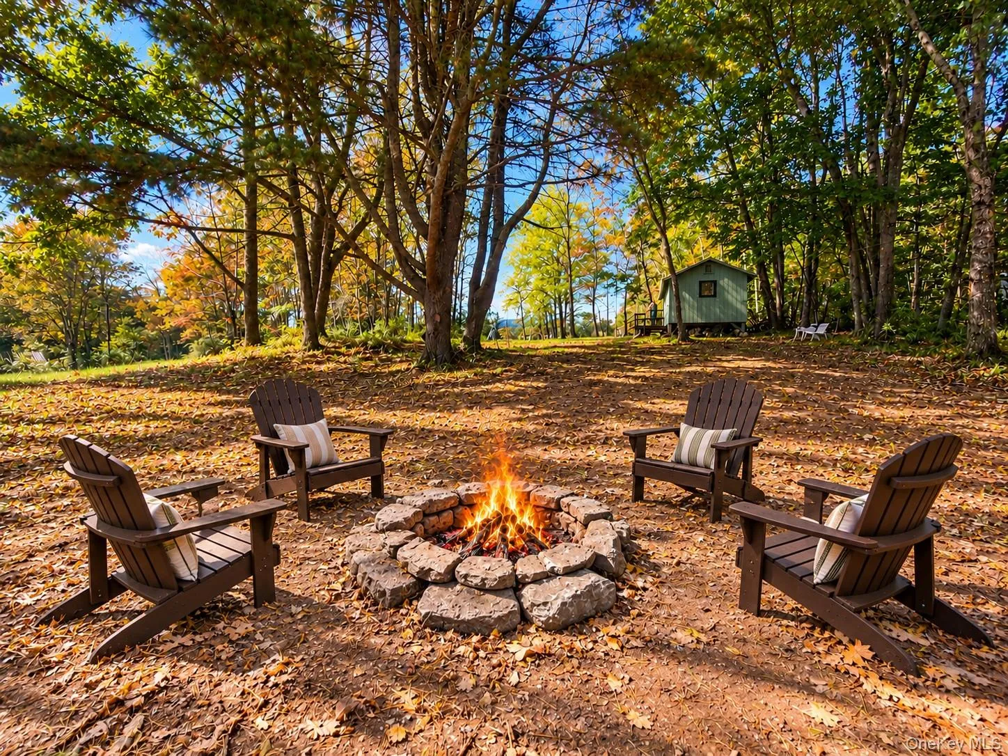 digitally staged firepit digitally staged firepit