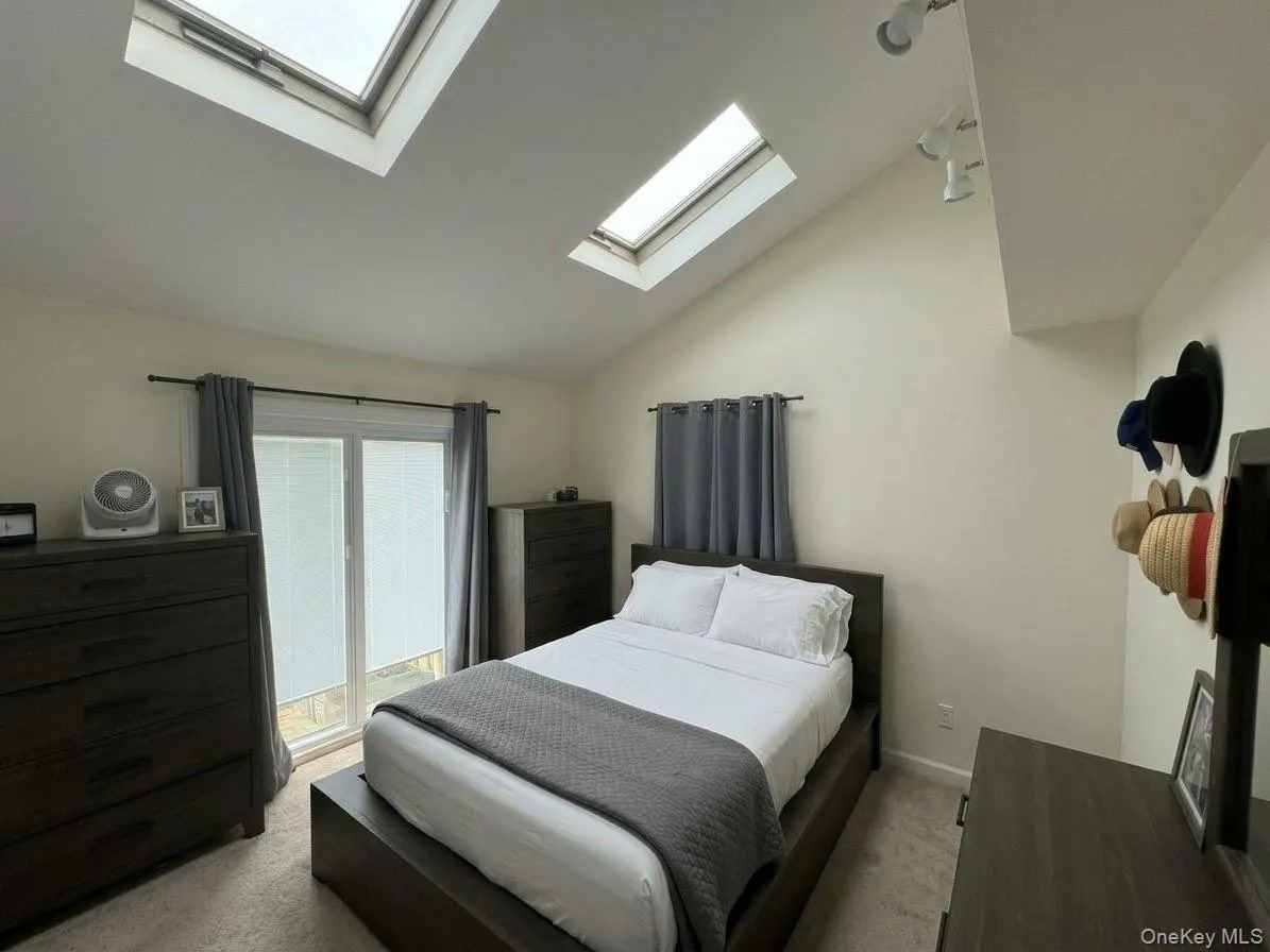 Primary bedroom with skylight Primary bedroom with skylight