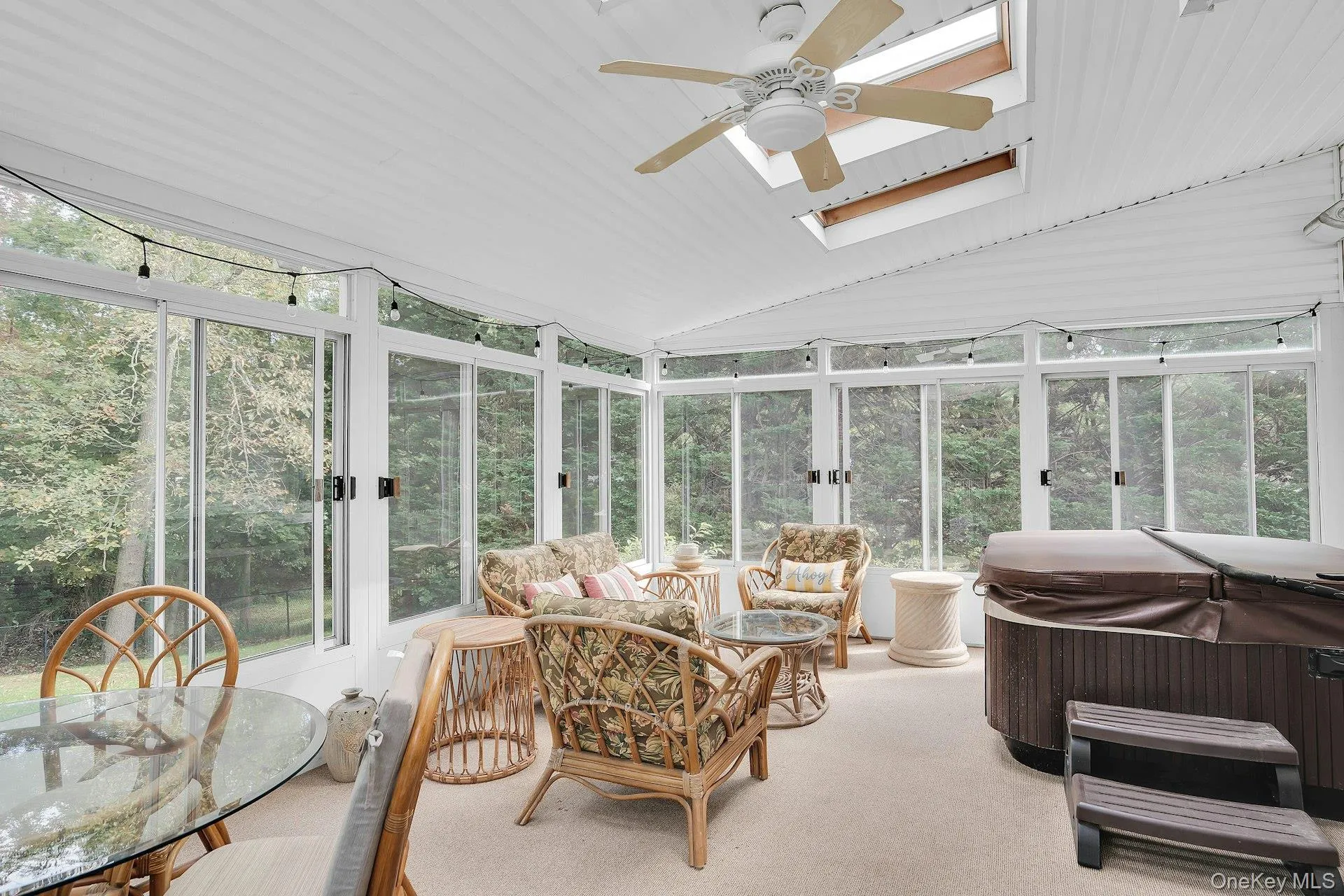 Three season sun room. Three season sun room.