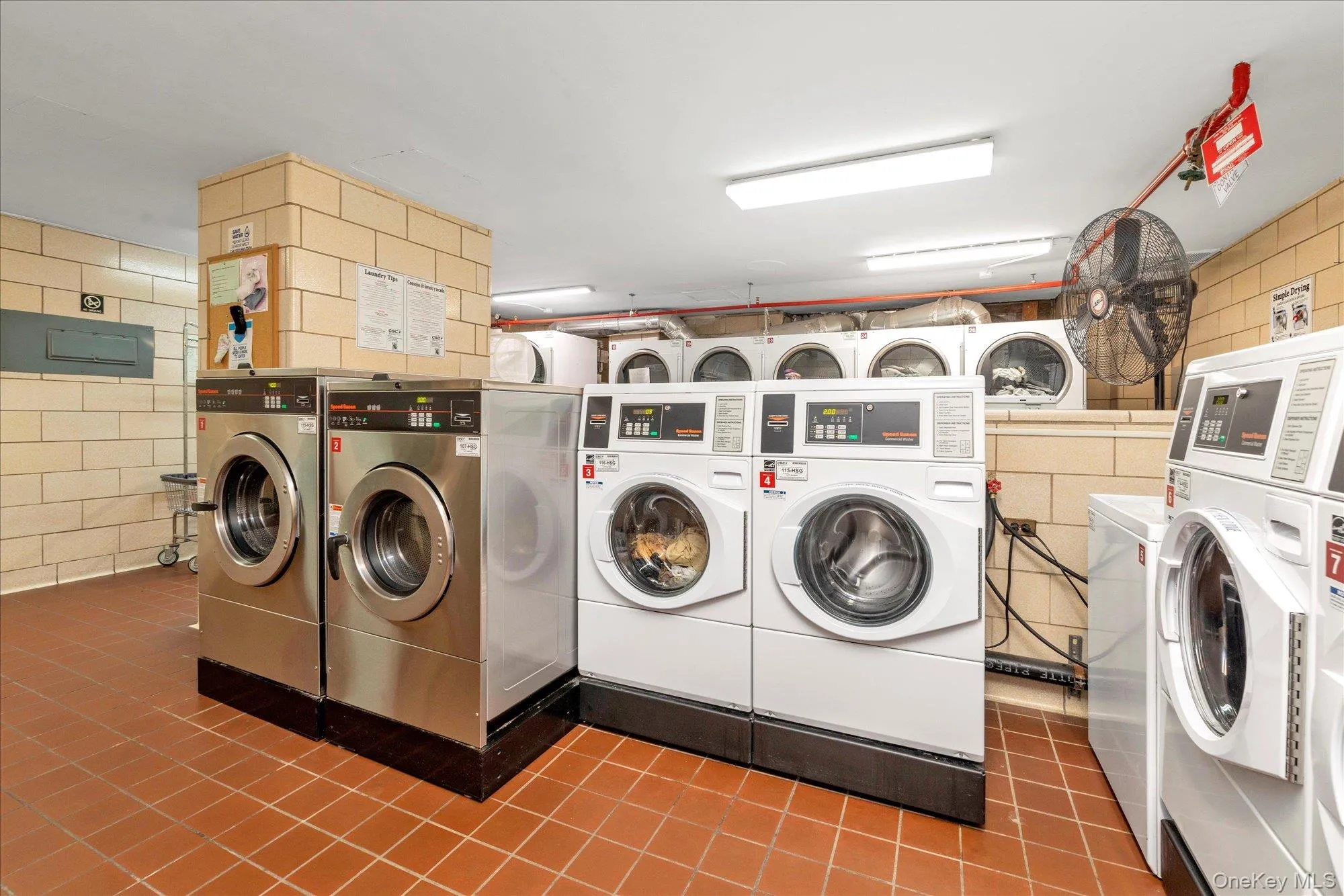 Common laundry located in the lower level Common laundry located in the lower level