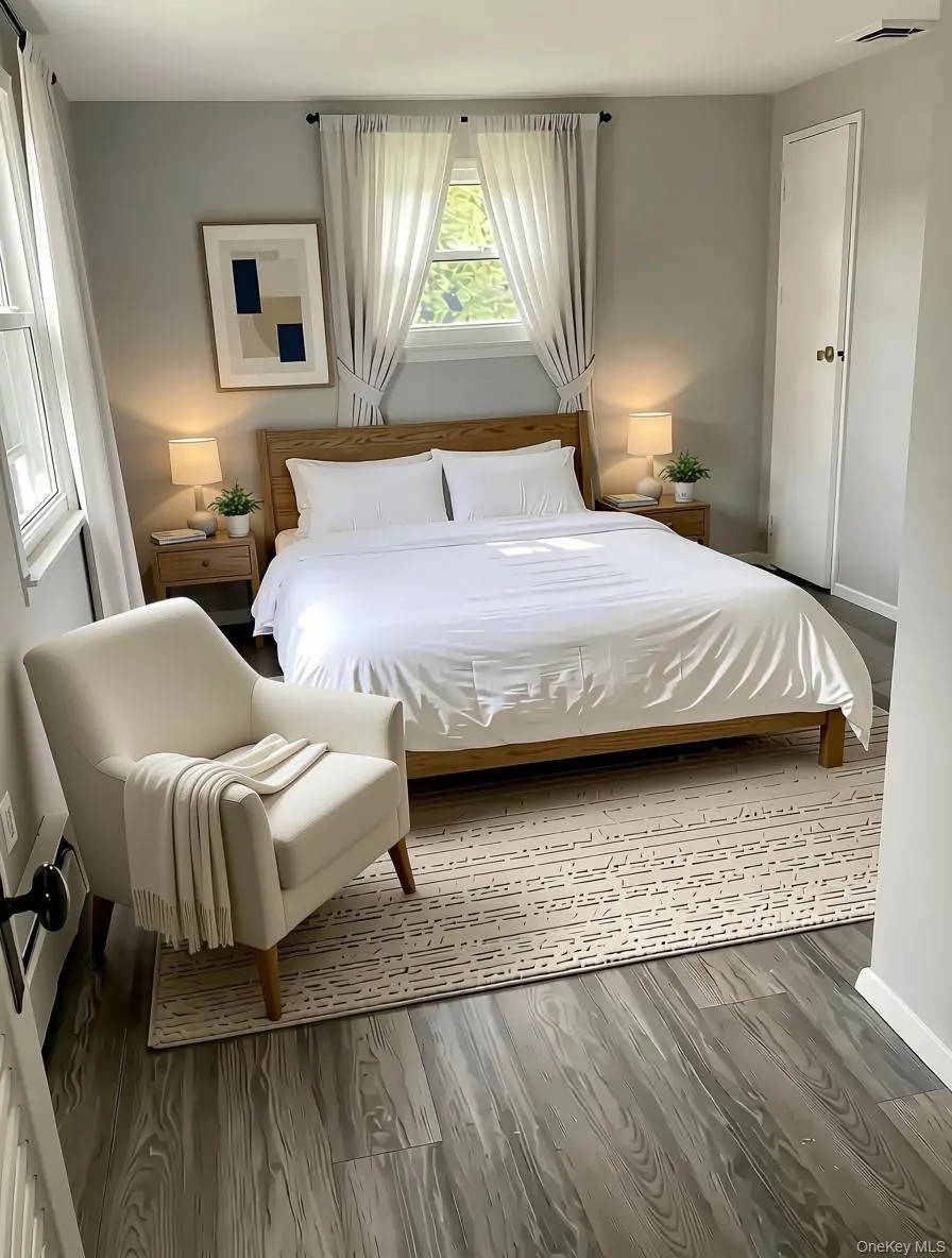 Master Bedroom with virtual furniture staging. Master Bedroom with virtual furniture staging.