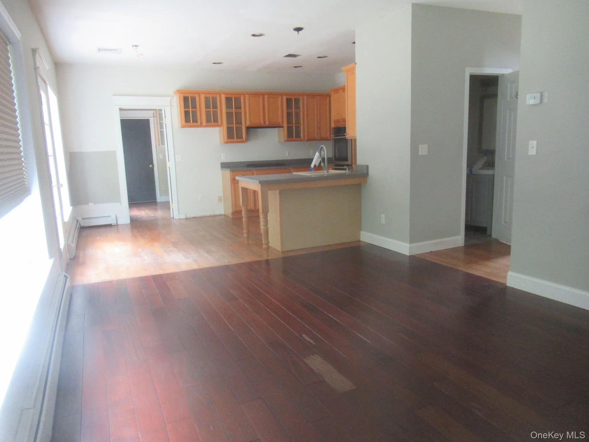 Open living area and kitchen Open living area and kitchen
