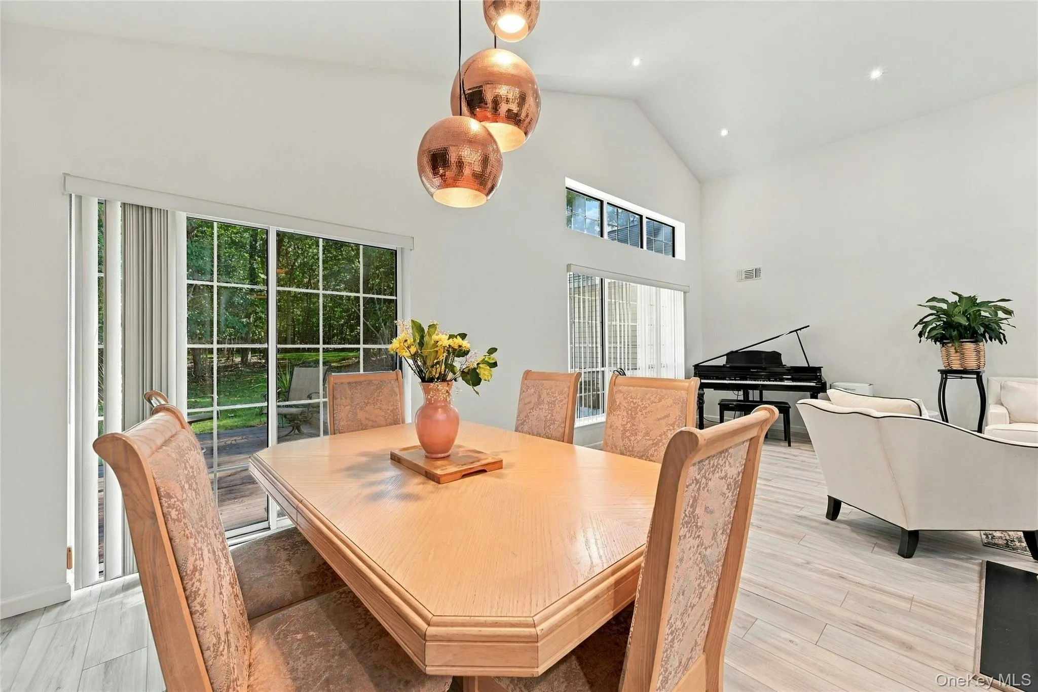 Dining Area with views of the backyard Dining Area with views of the backyard