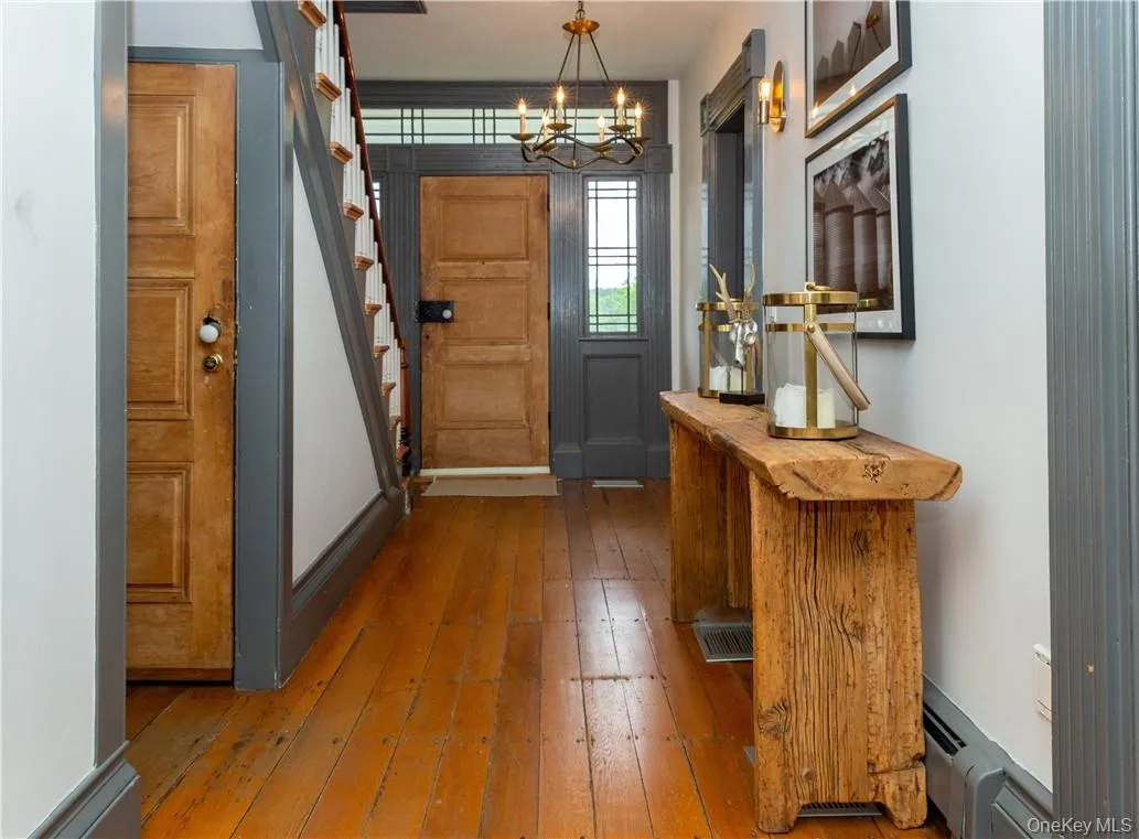 The circa 1860 colonial farmhouse has living space over three floors. The circa 1860 colonial farmhouse has living space over three floors.