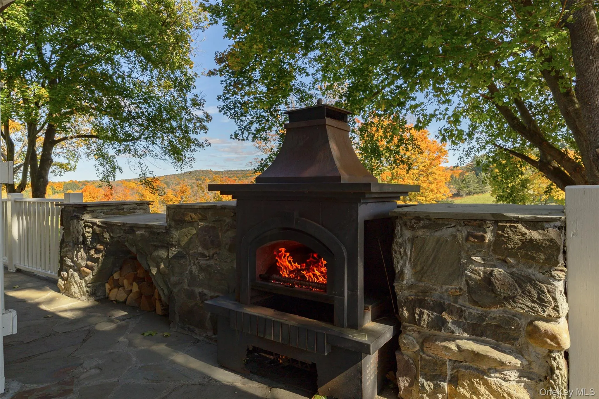 Patio and outdoor fireplace Patio and outdoor fireplace