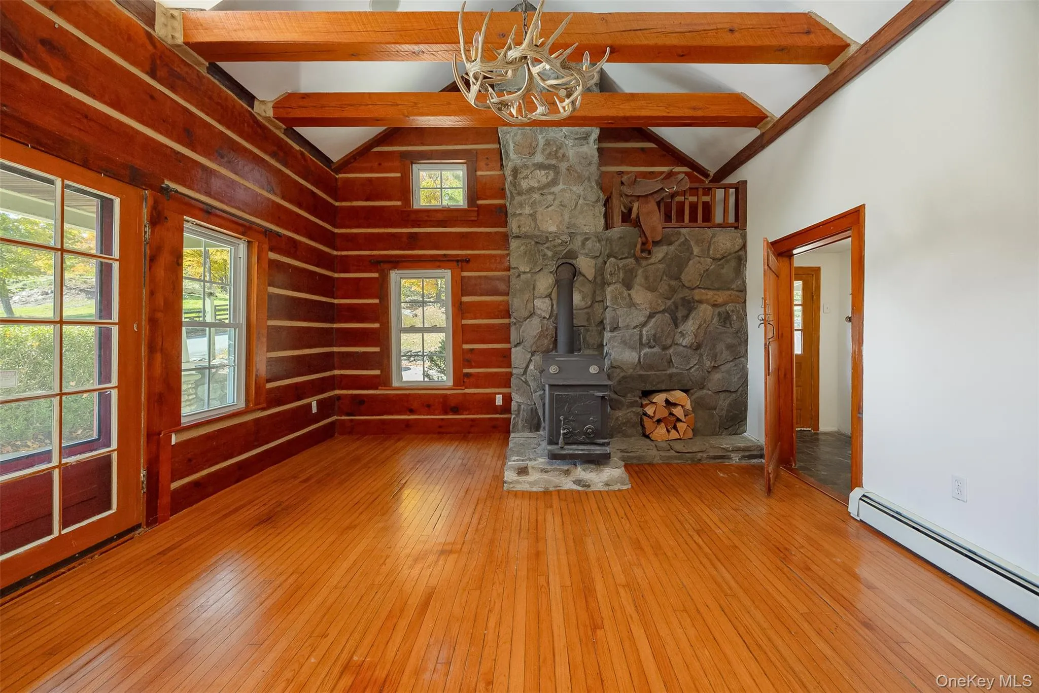 2nd living room w/ wood stove 2nd living room w/ wood stove