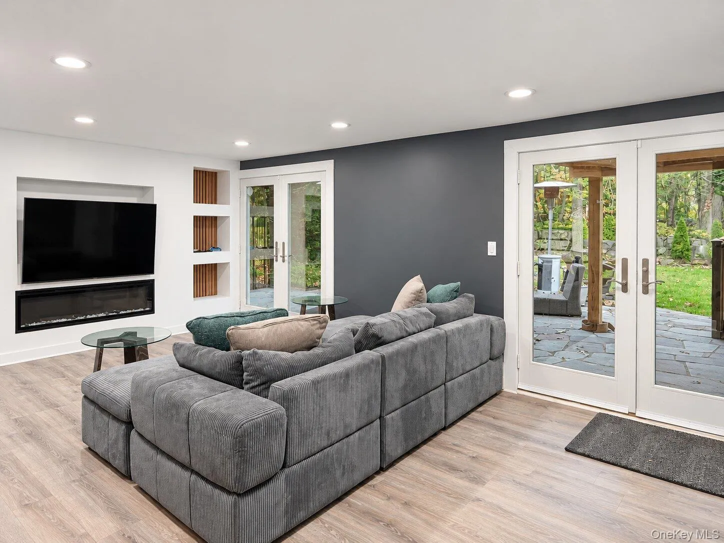 Lower level. French Door open to patio and yard Lower level. French Door open to patio and yard