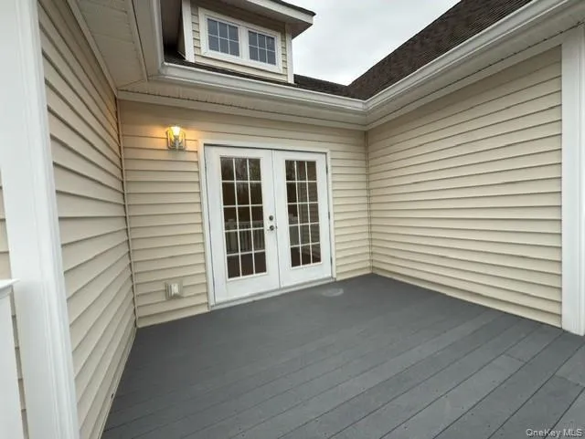 Deck featuring french doors Deck featuring french doors