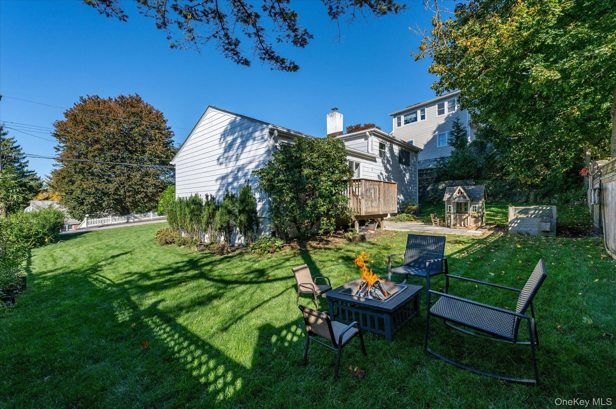 Level, usable outdoor space Level, usable outdoor space
