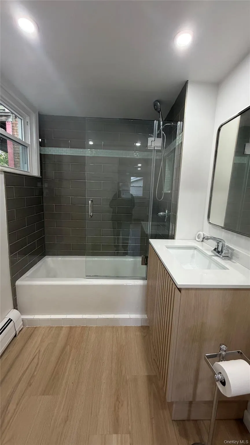 Updated Bathroom has new vanity and bath tub. Updated Bathroom has new vanity and bath tub.