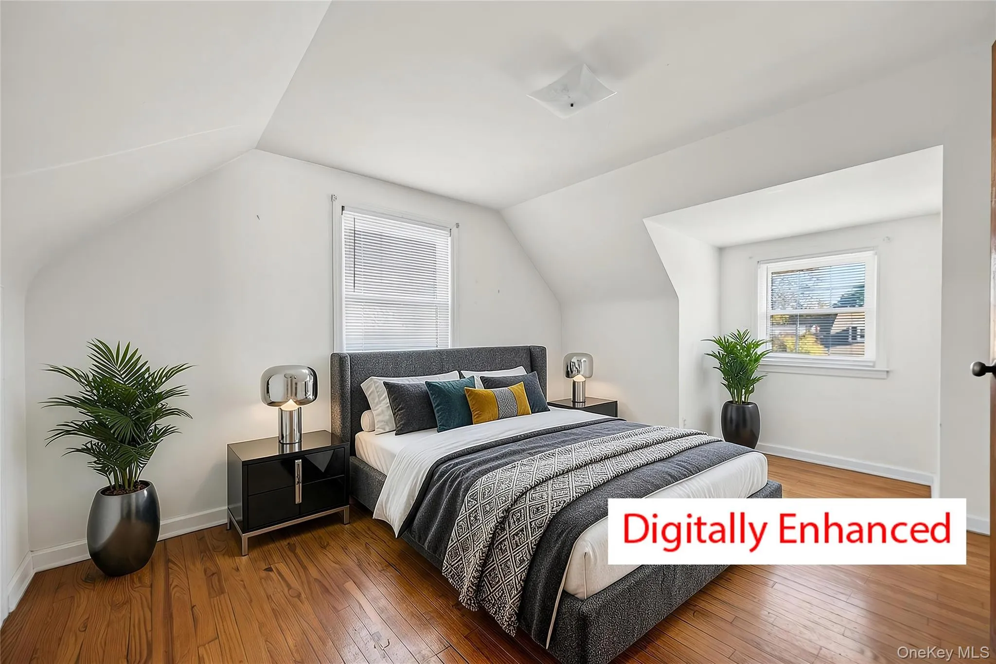 Virtually staged second floor bedroom Virtually staged second floor bedroom