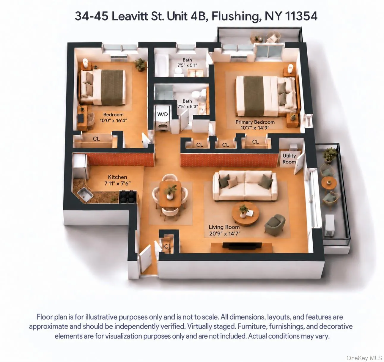 Virtual Staged 3D Floor Plan Virtual Staged 3D Floor Plan