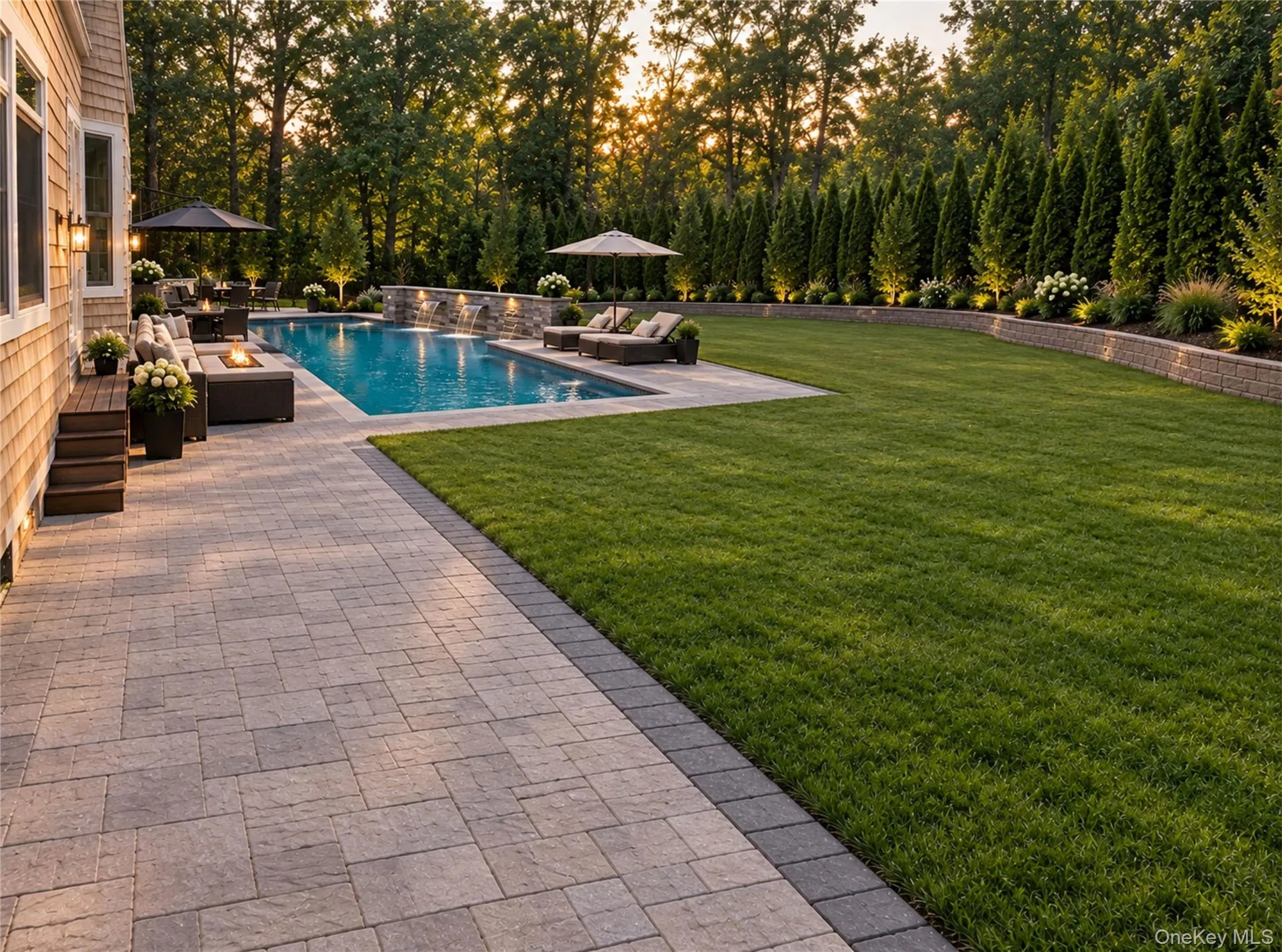 Rendering of backyard Rendering of backyard