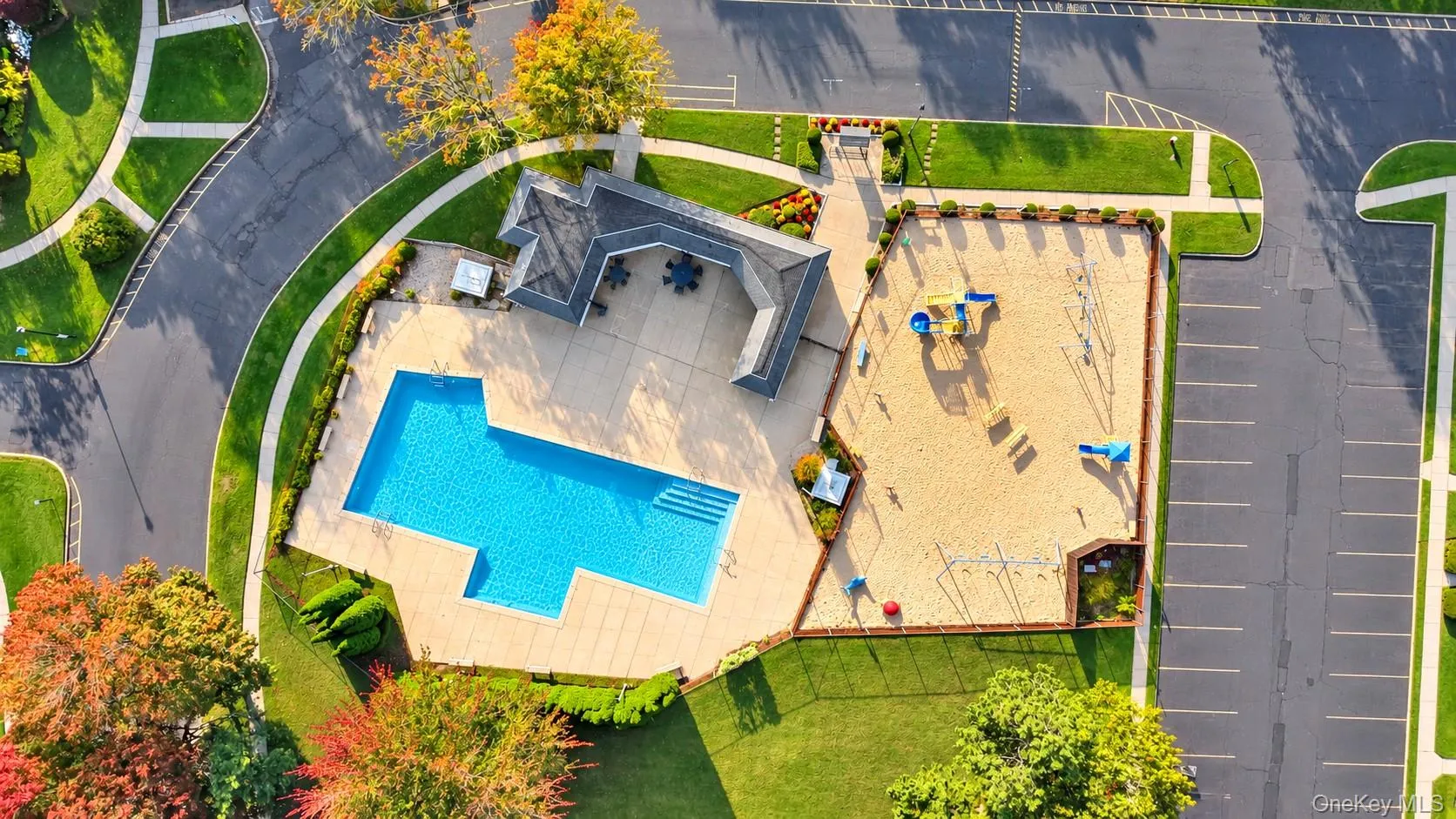 Community pool and playground. Community pool and playground.