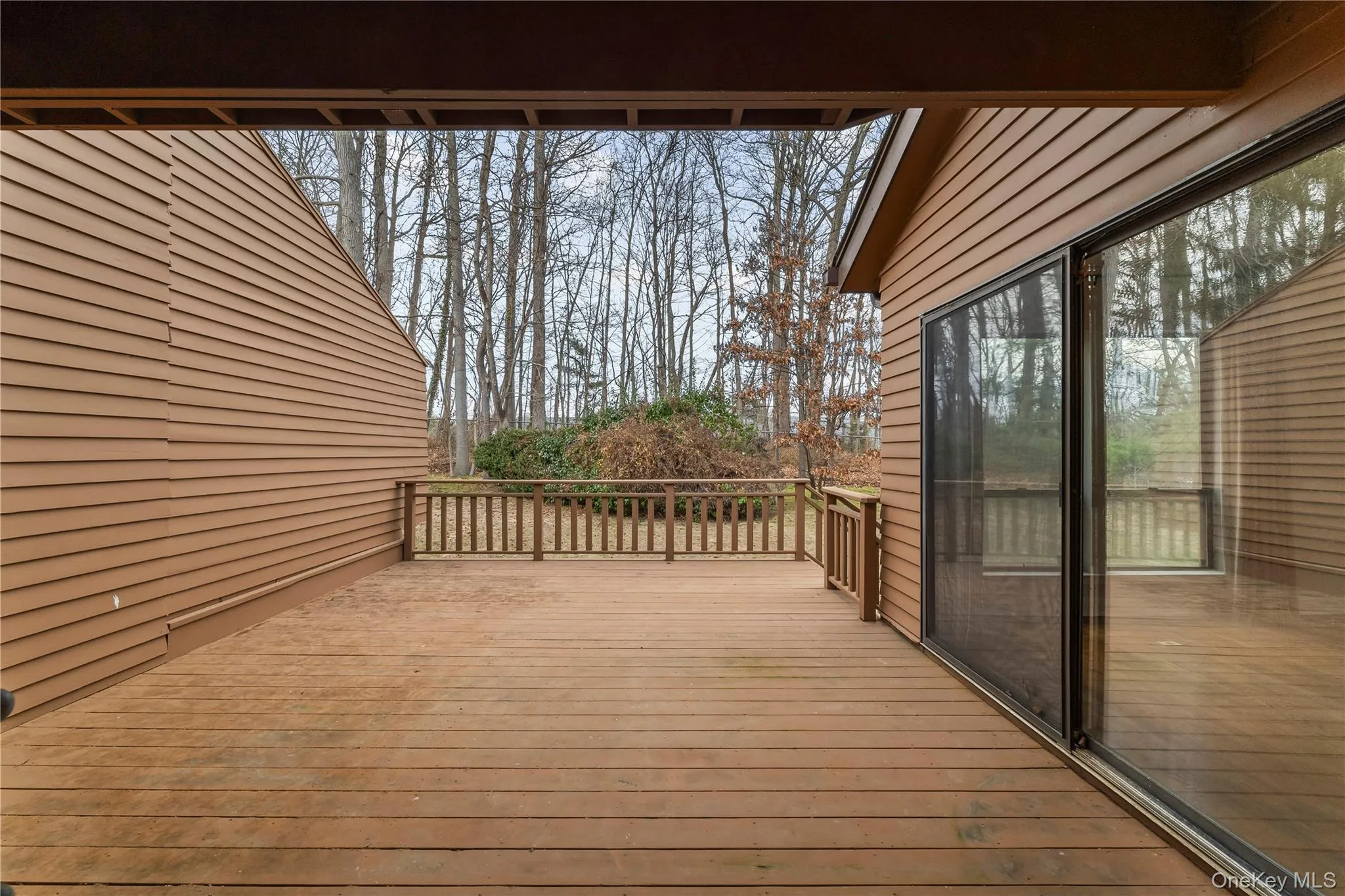 View of wooden deck View of wooden deck