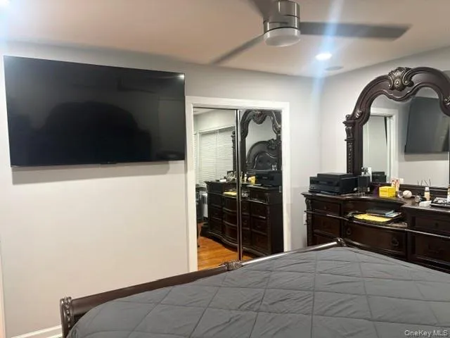 Second Floor Mirrored Closet doors and space for wide screen television. Second Floor Mirrored Closet doors and space for wide screen television.